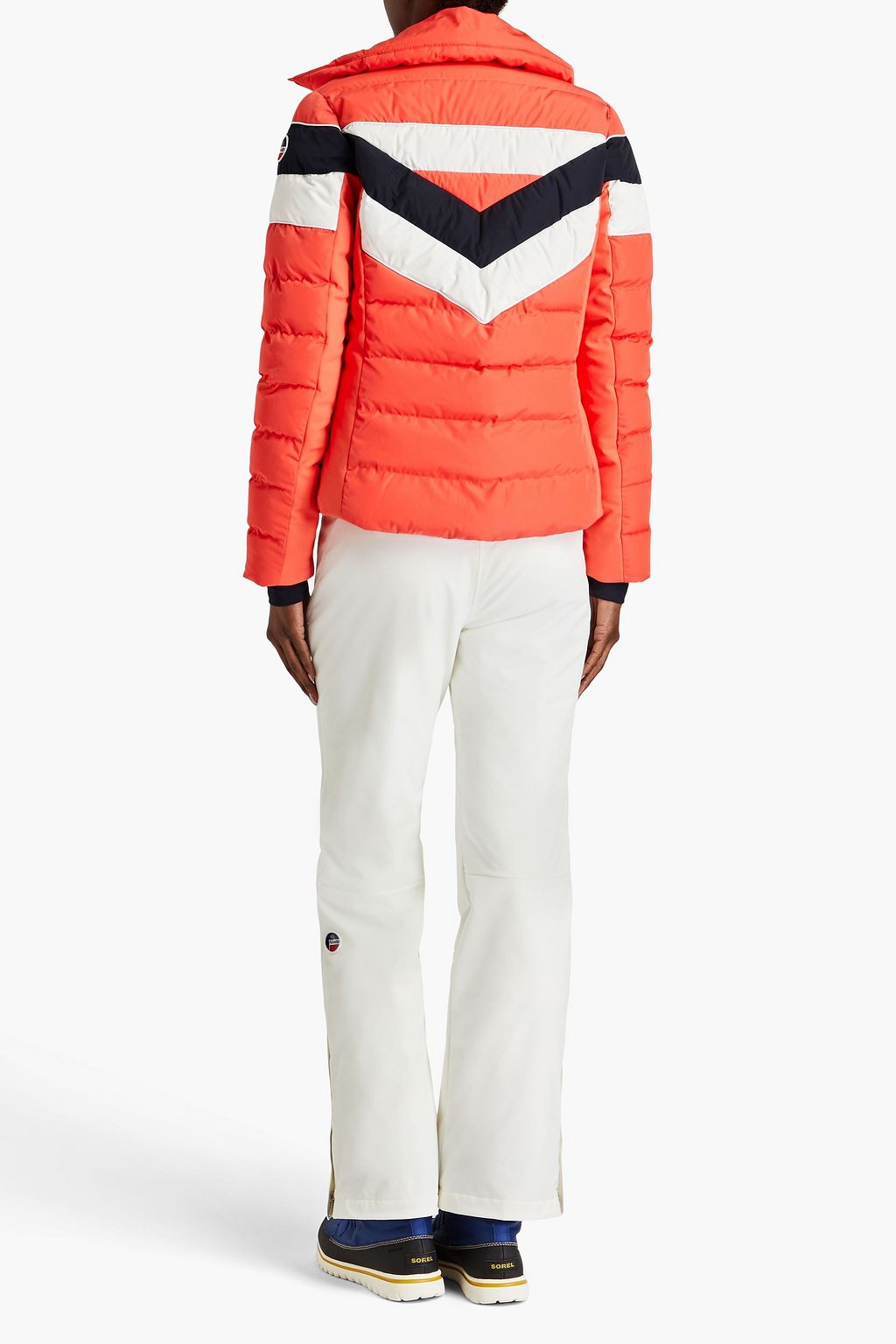 FUSALP Mathilde quilted striped ski jacket