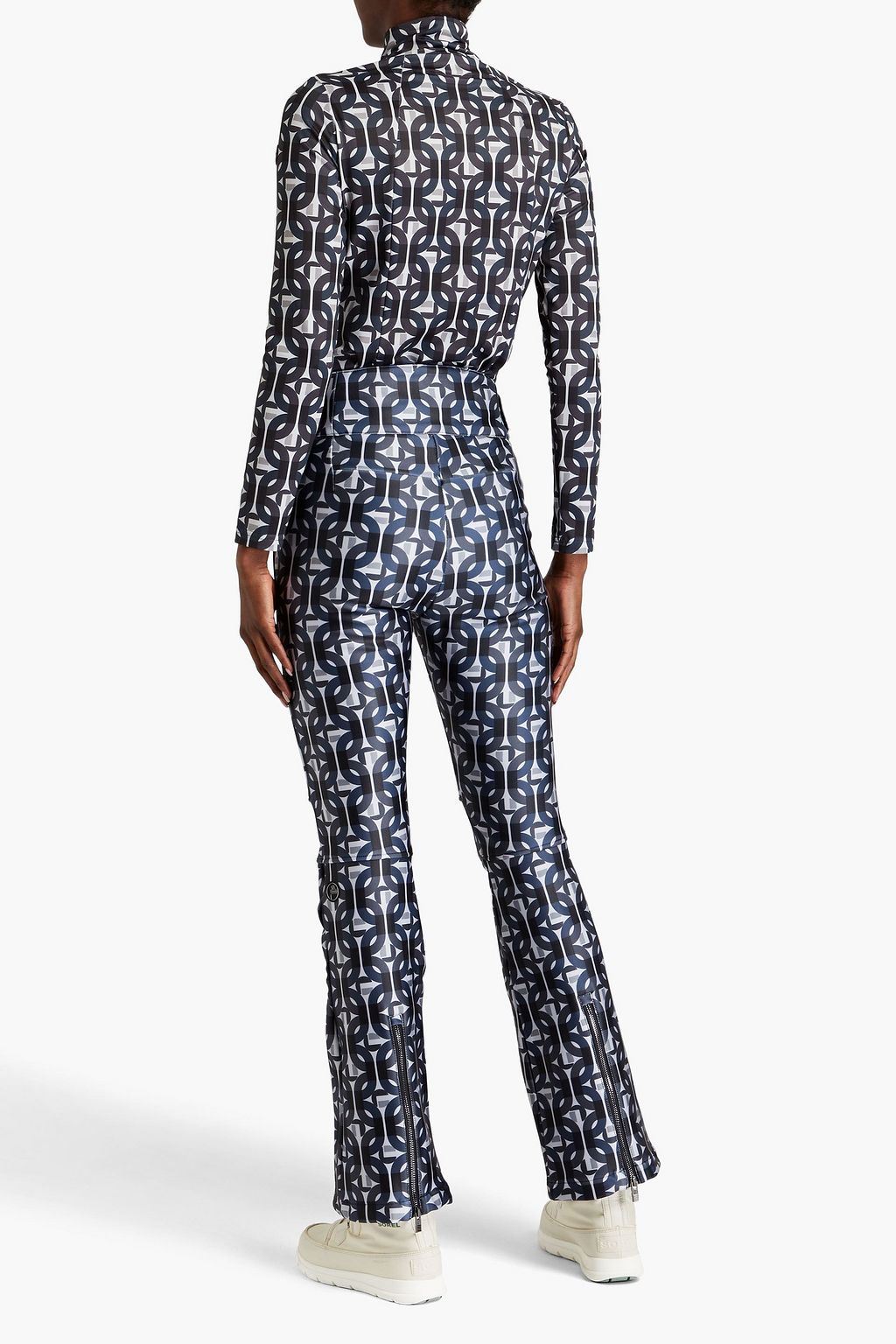 FUSALP Stellia printed stretch-jersey turtleneck top