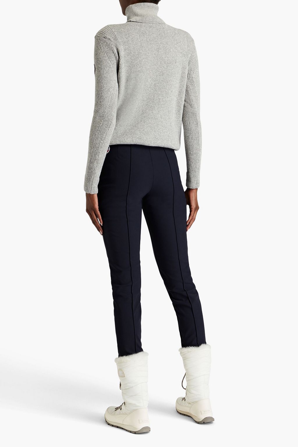 FUSALP Mélange wool and cashmere-blend turtleneck sweater