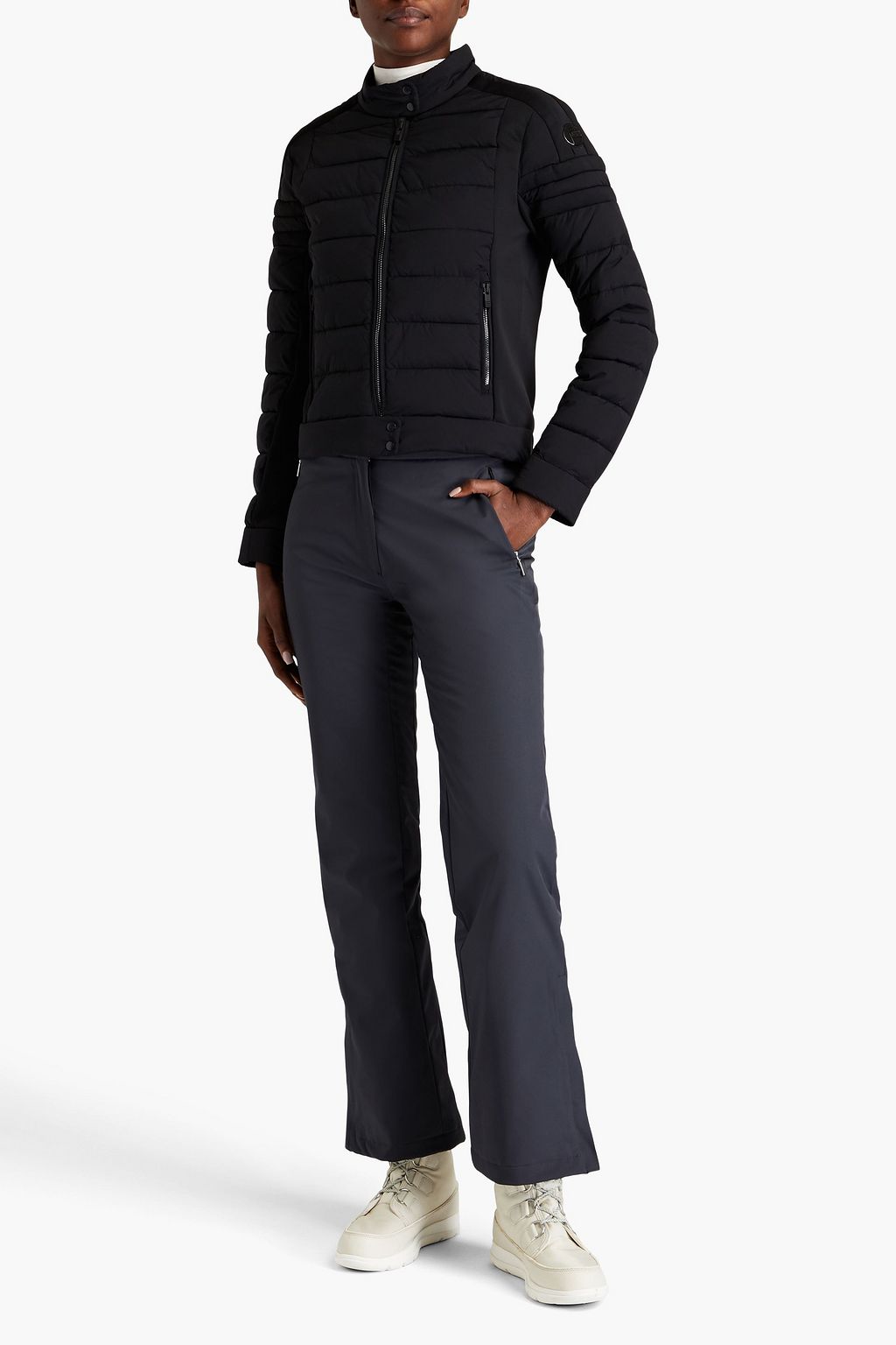 FUSALP Nadine appliquéd quilted ski jacket