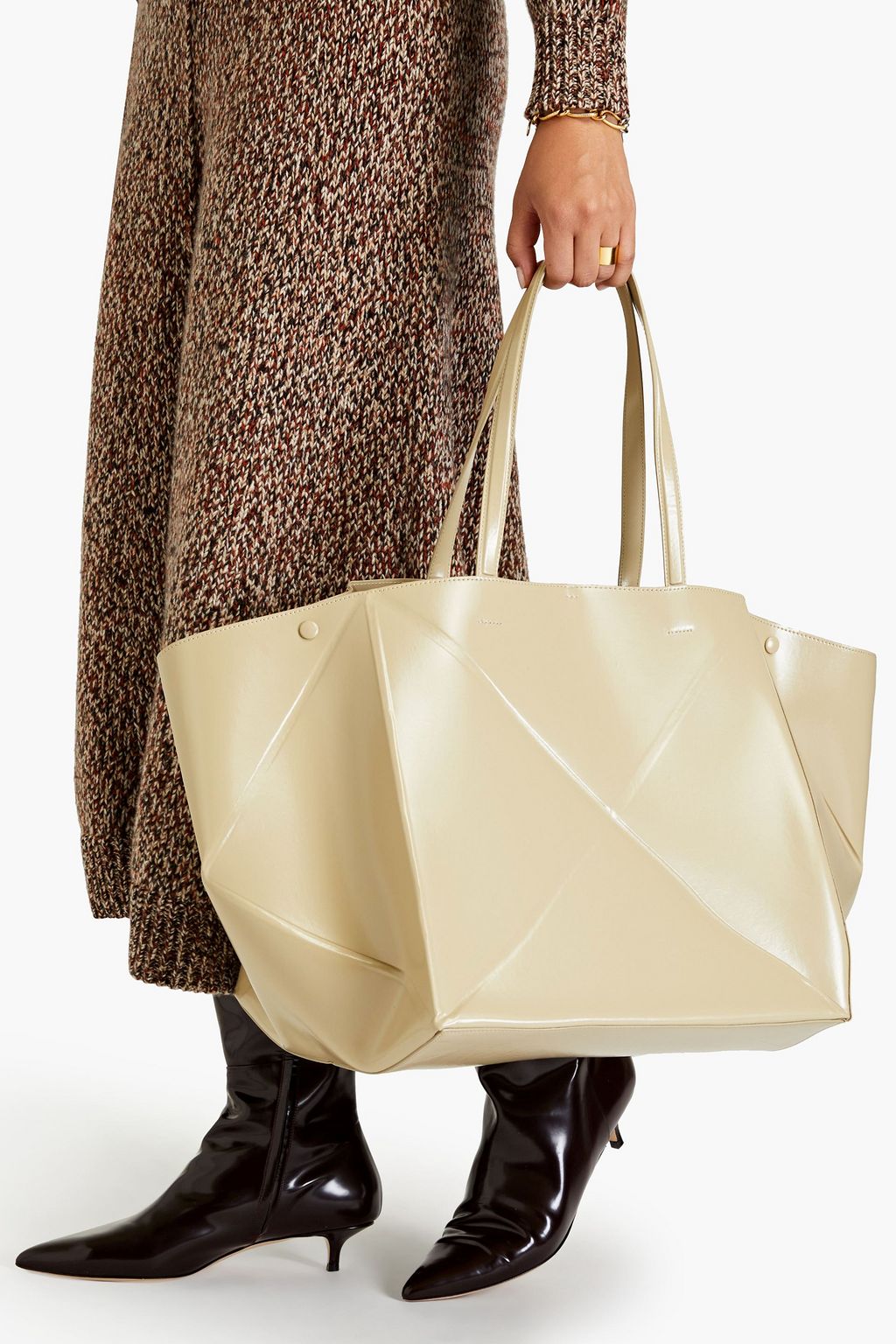 NANUSHKA Oragami faux leather tote