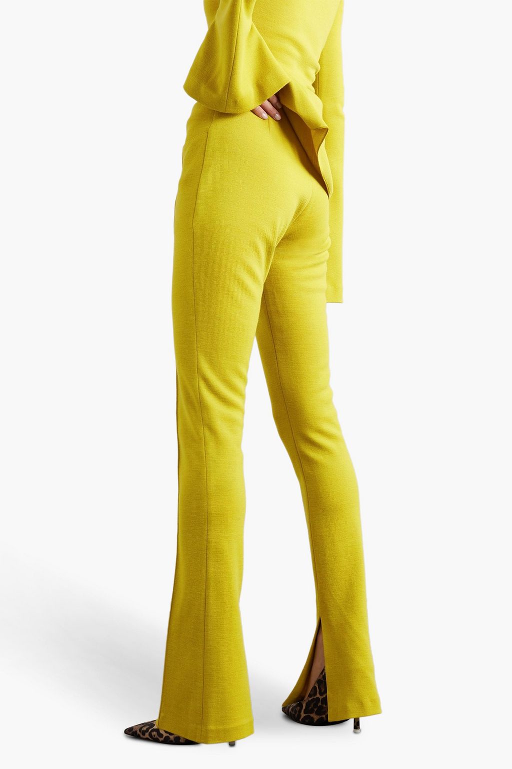 16ARLINGTON Maroa wool-blend flared pants