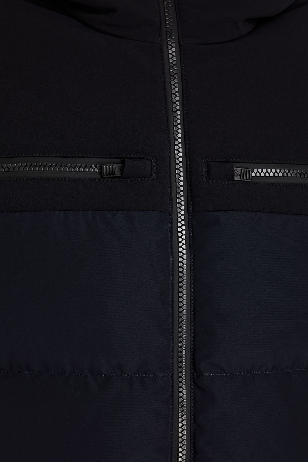 FUSALP Lauzon quilted two-tone hooded ski jacket