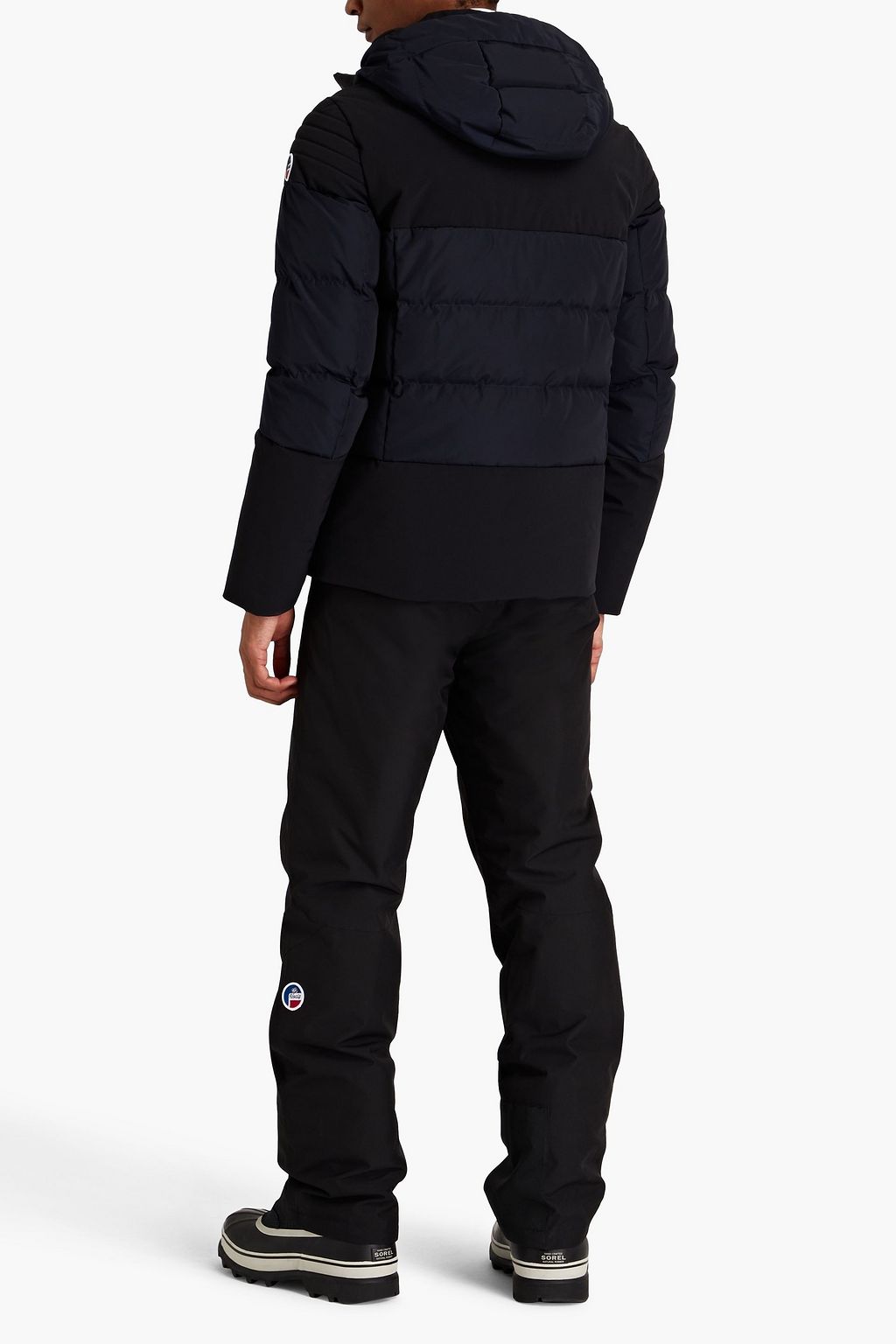 FUSALP Lauzon quilted two-tone hooded ski jacket