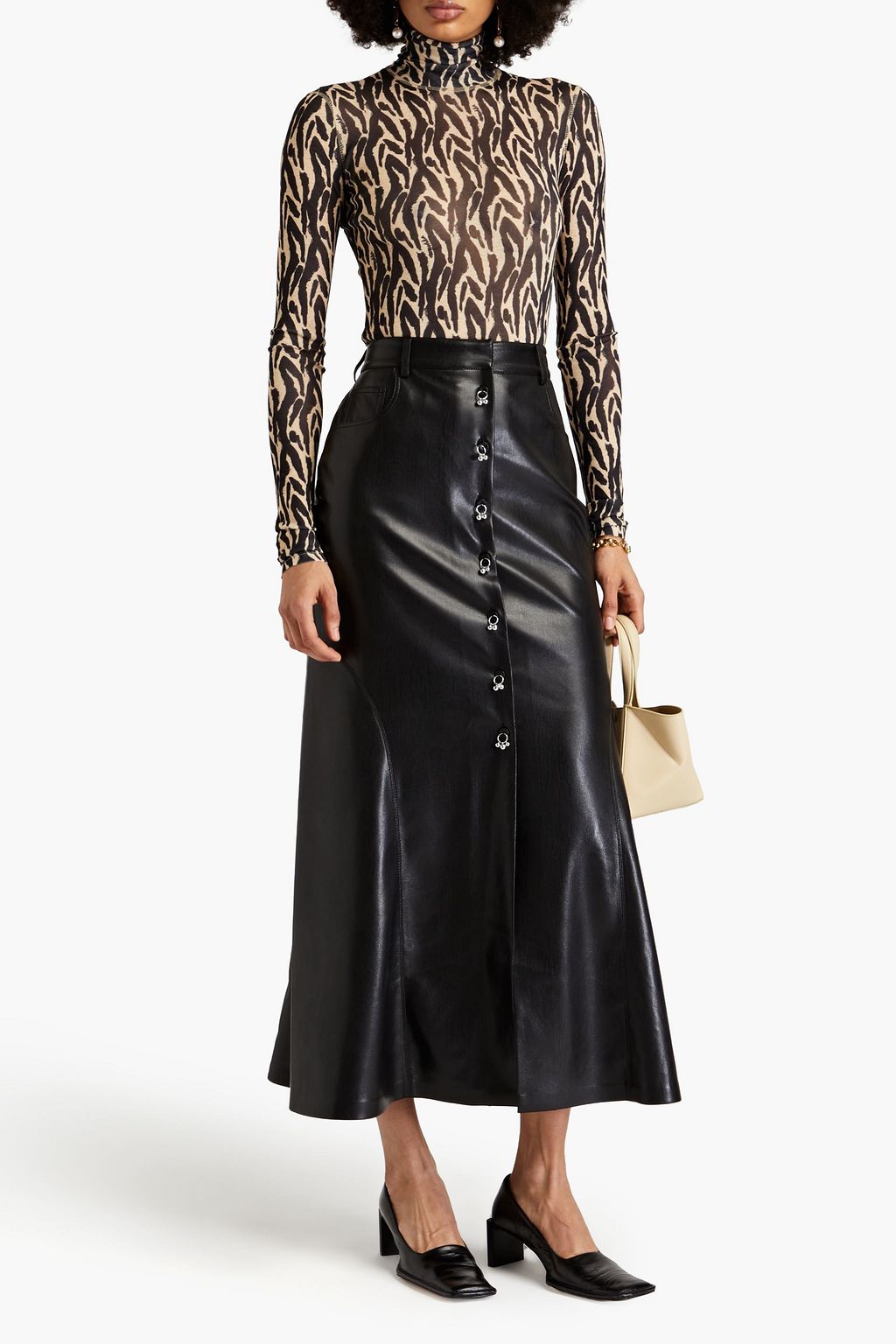 NANUSHKA Reza OKOBOR™ midi skirt