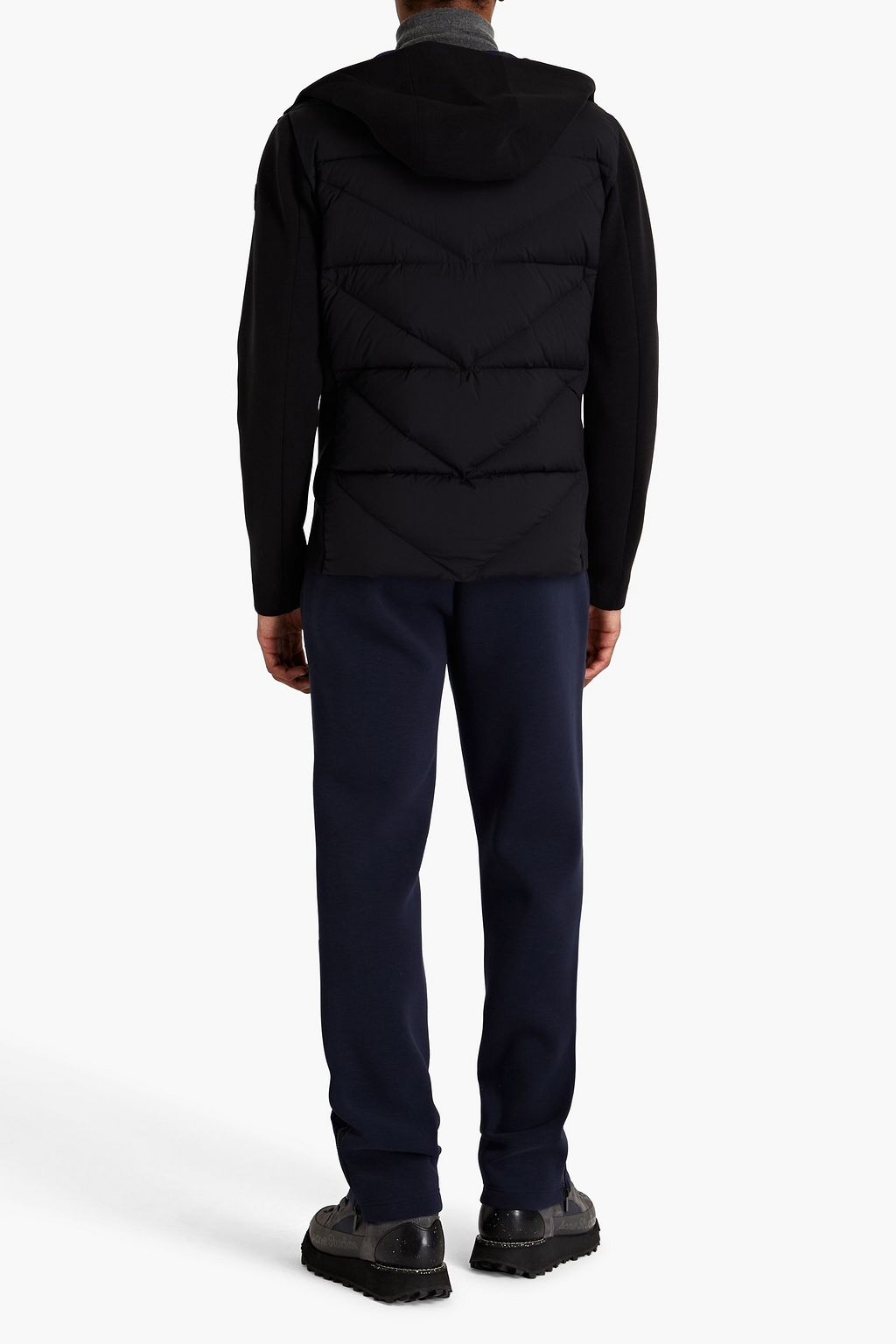 FUSALP Robson II quilted shell and scuba hooded down jacket