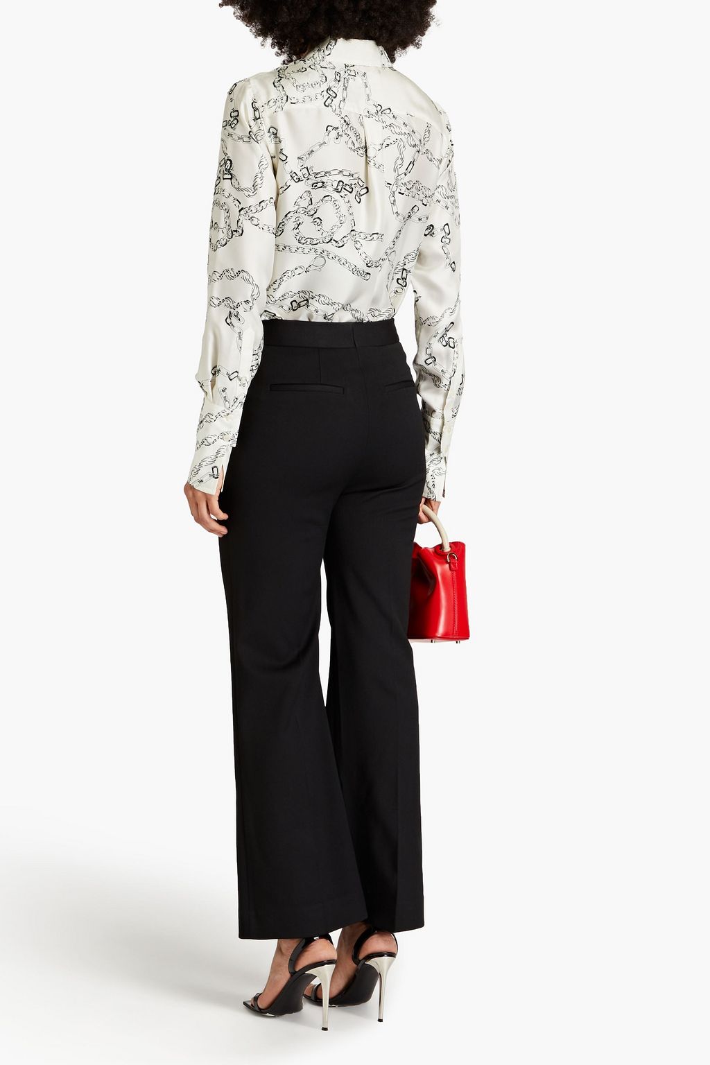 VICTORIA BECKHAM Stretch-twill flared pants