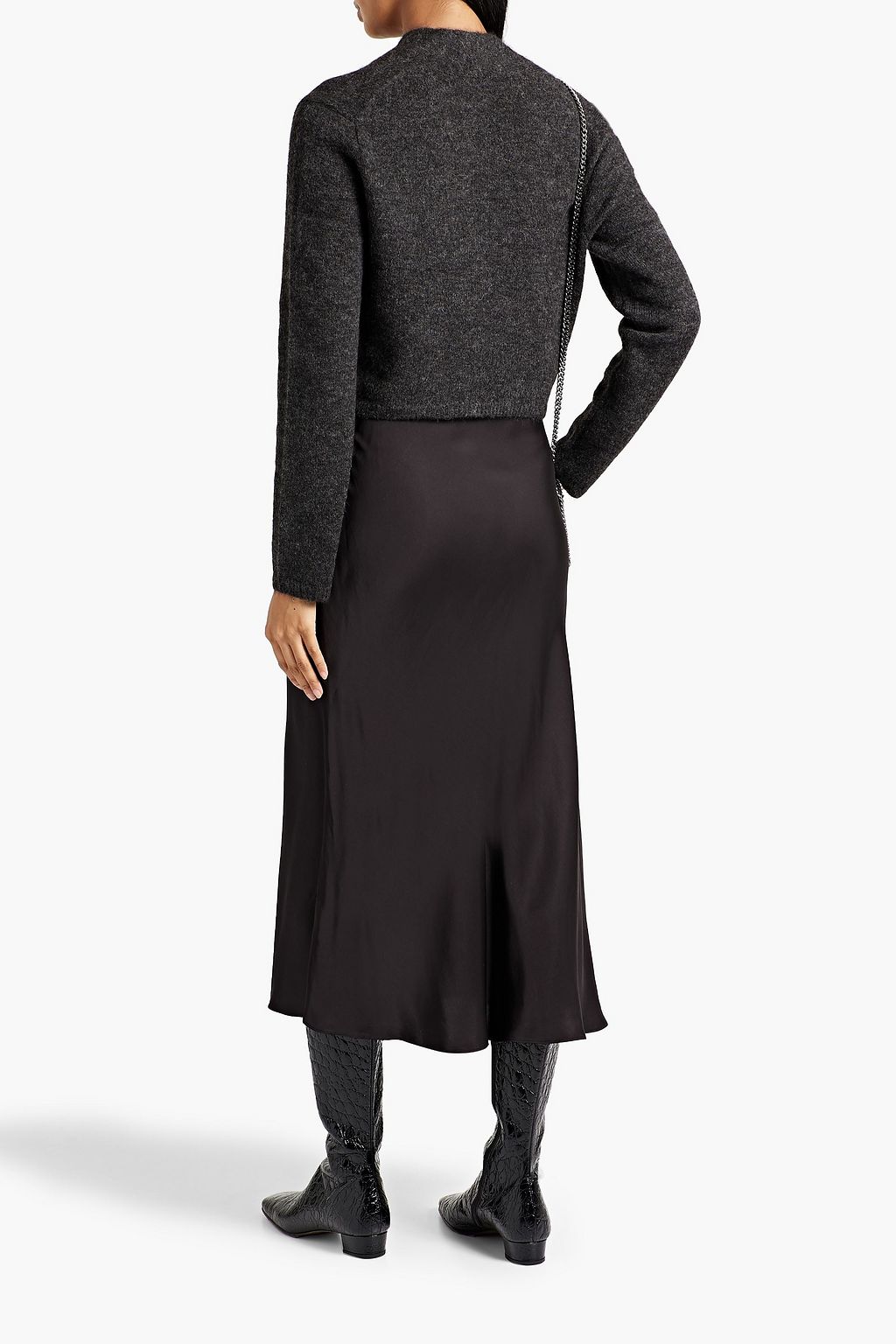 VINCE. Brushed alpaca-blend cardigan