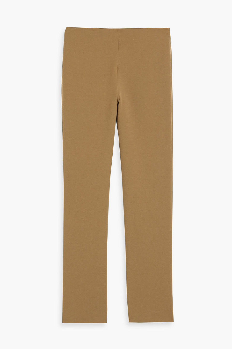 Vince Cropped Crepe Bootcut Pants In Sage Green