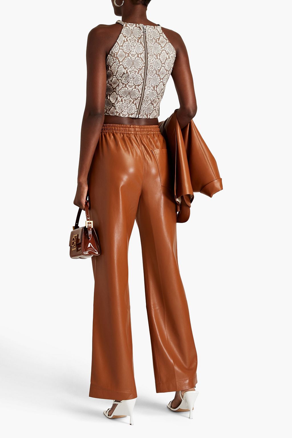 NANUSHKA Claie Okobor wide-leg pants