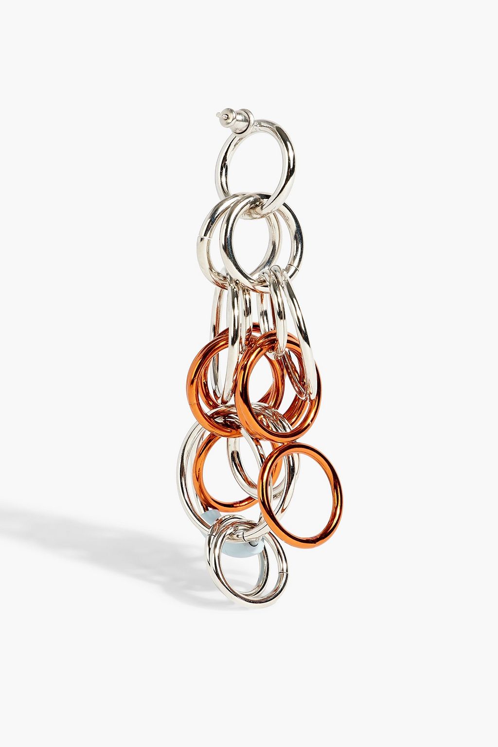 CHLOÉ Silver-tone enamel earrings