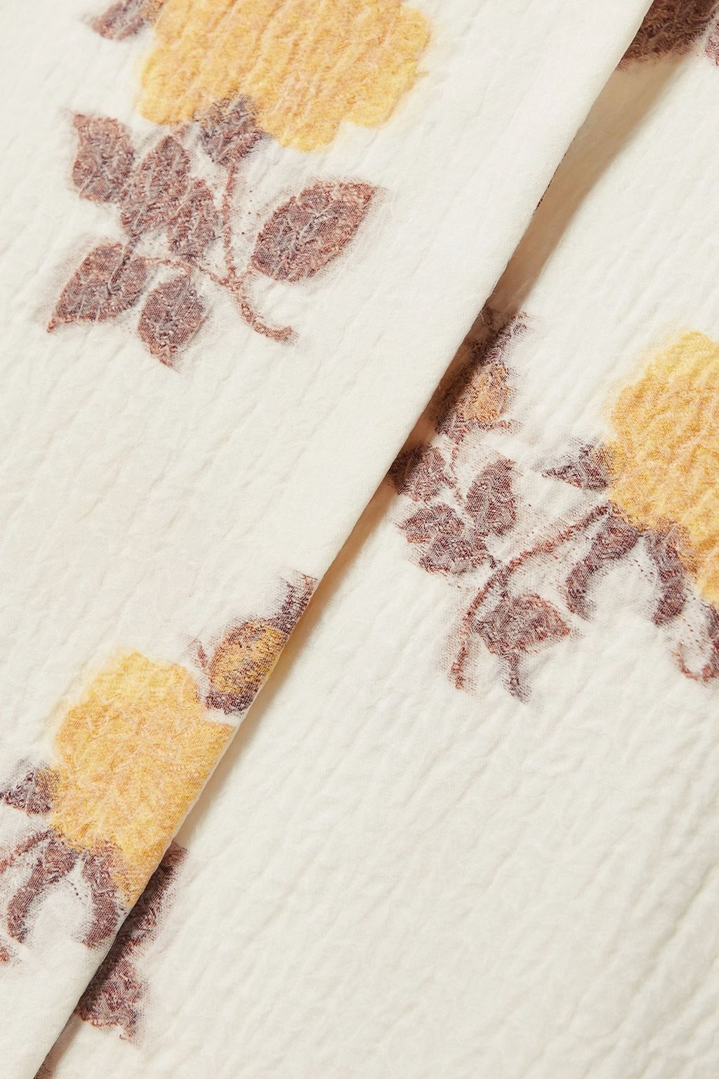 IOANNES Elsa floral-jacquard coat