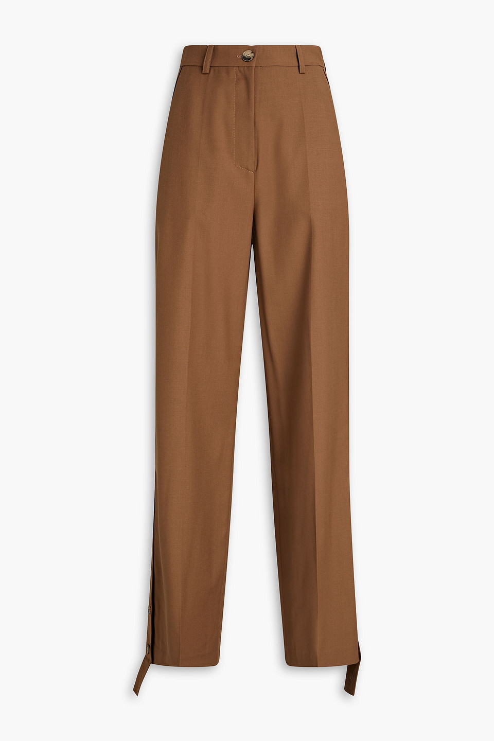 Nanushka Bida Woven Wide-leg Pants In Taupe