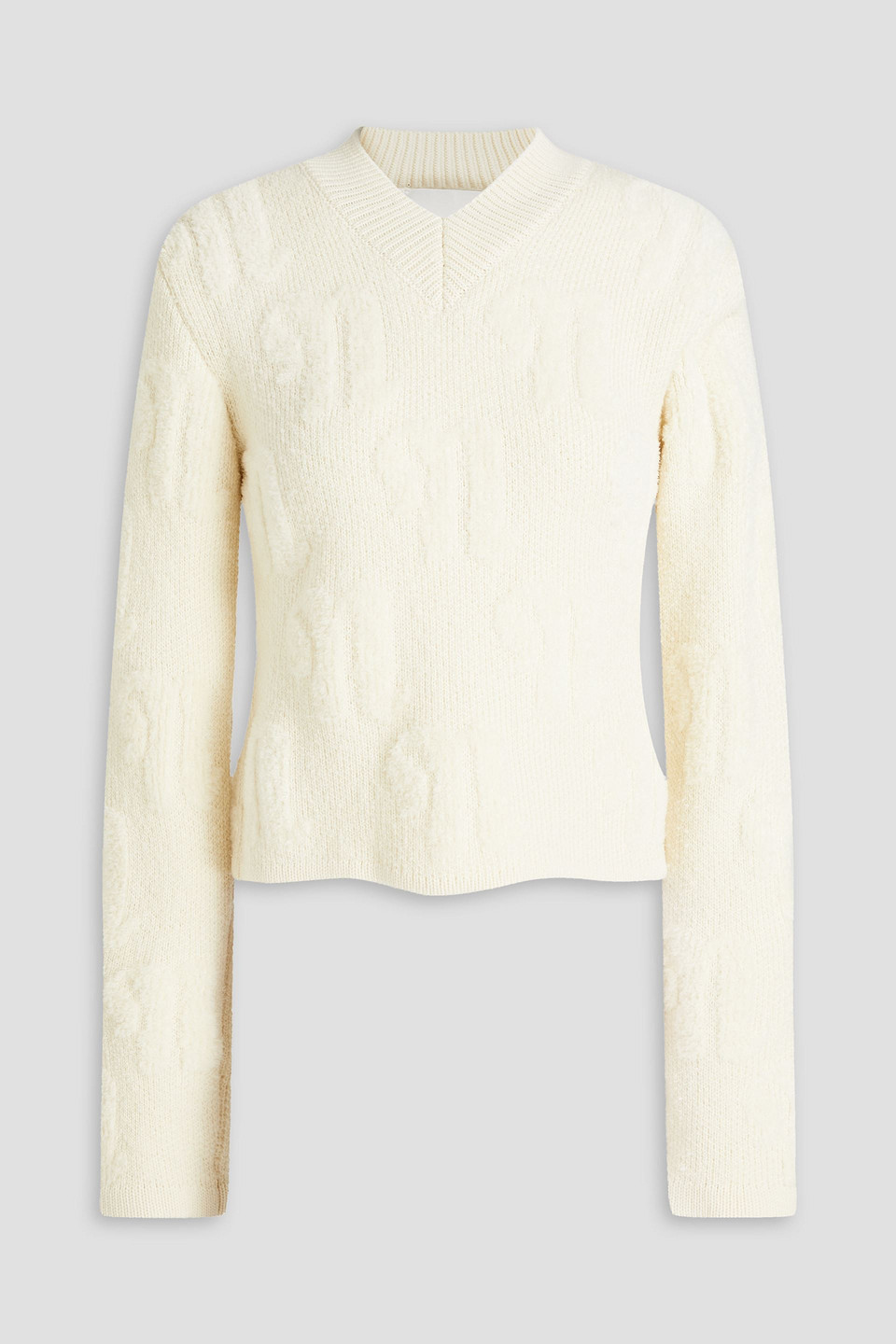 Nanushka Off-white Dian Sweater In Ecru