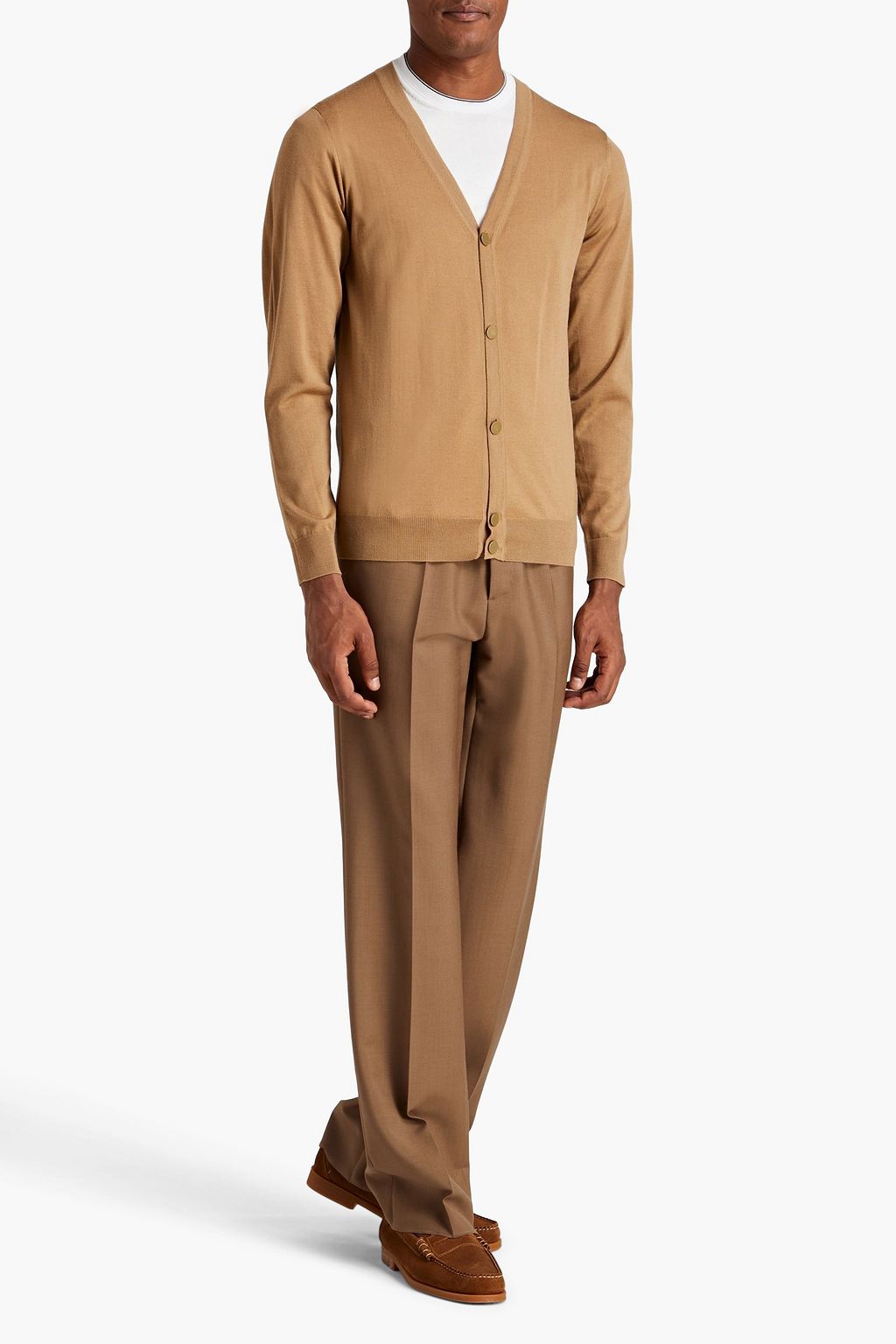 DUNHILL Slim-fit wool cardigan
