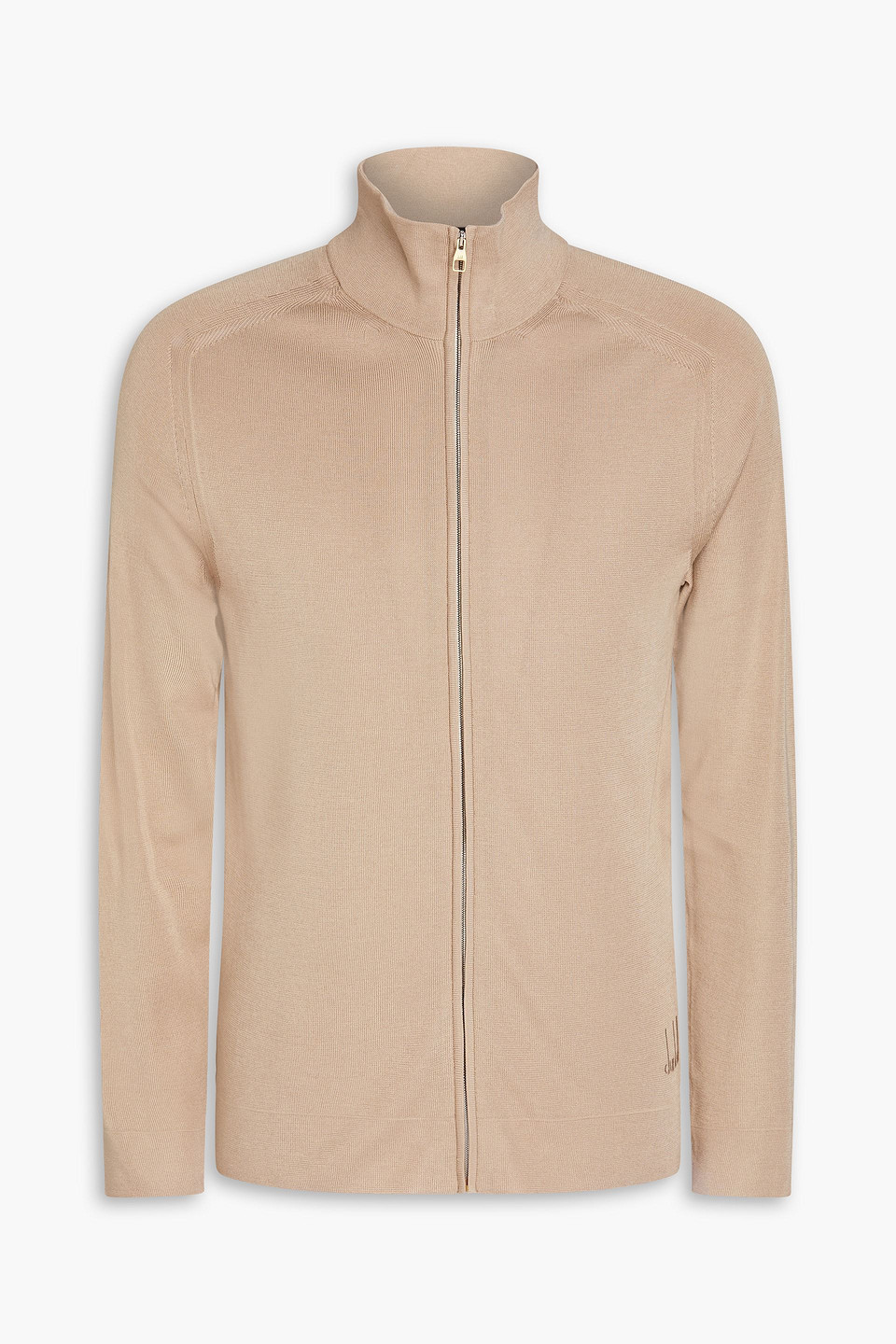 dunhill - mulberry silk cardigan - neutral - l