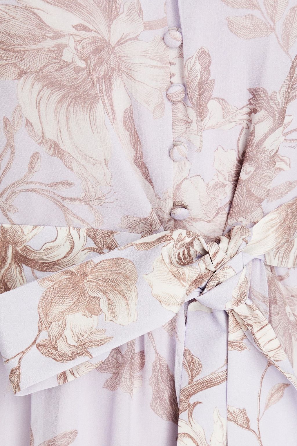 ERDEM Clarice floral-print silk-georgette mini dress