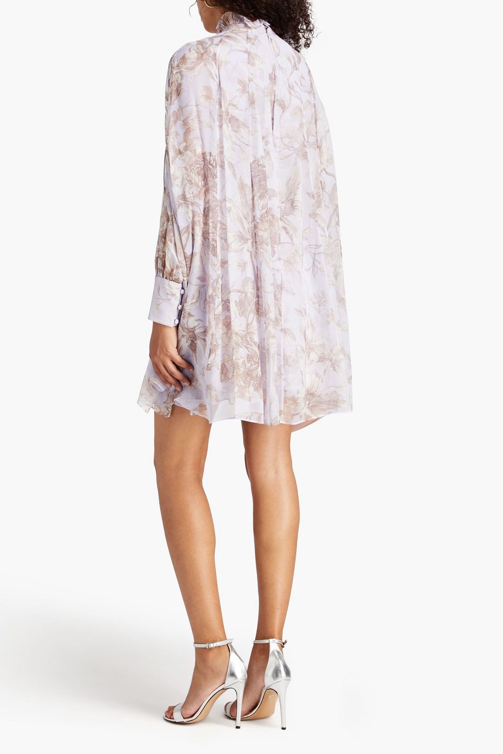 ERDEM Clarice floral-print silk-georgette mini dress