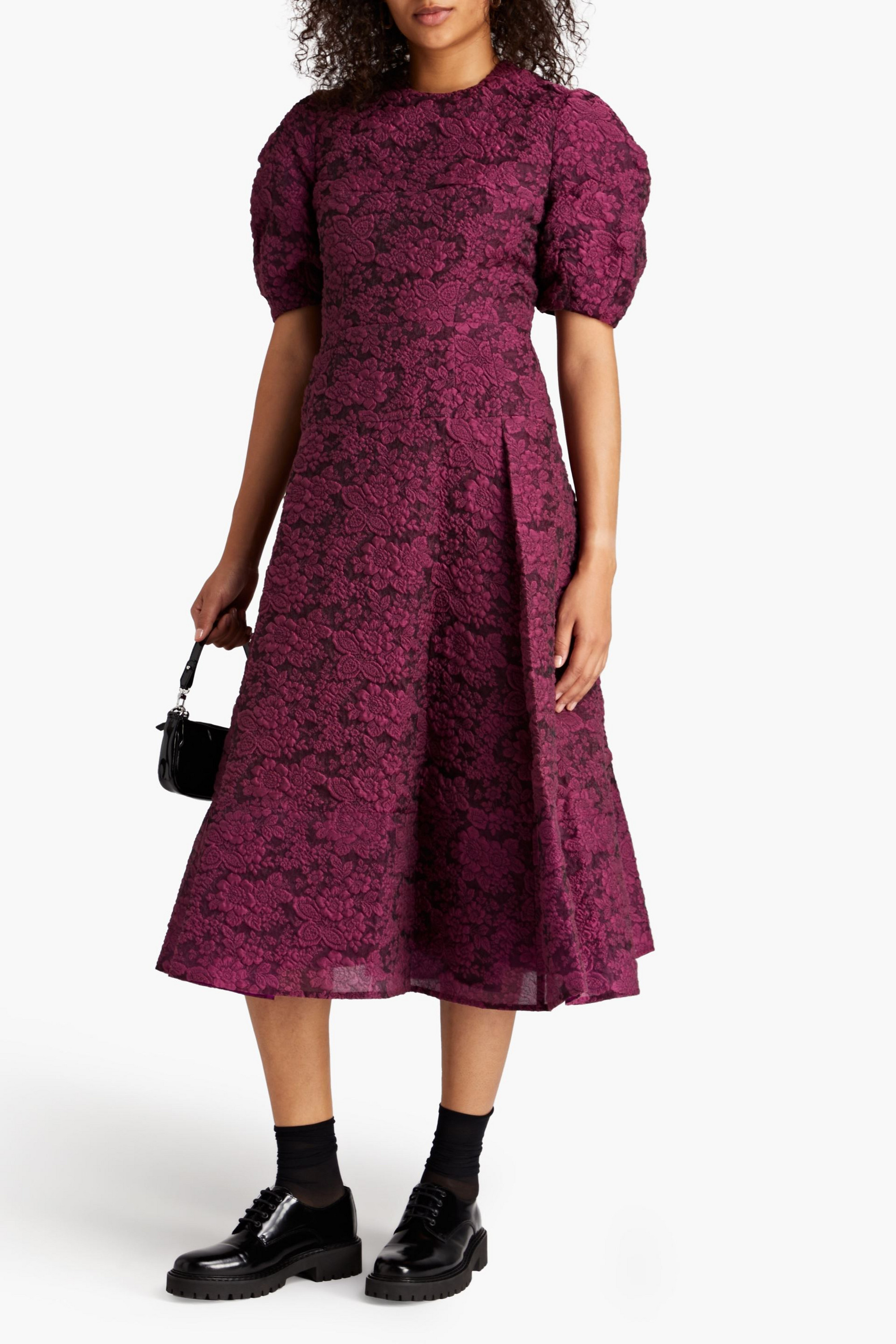 Erdem Kira cloqué-organza midi dress