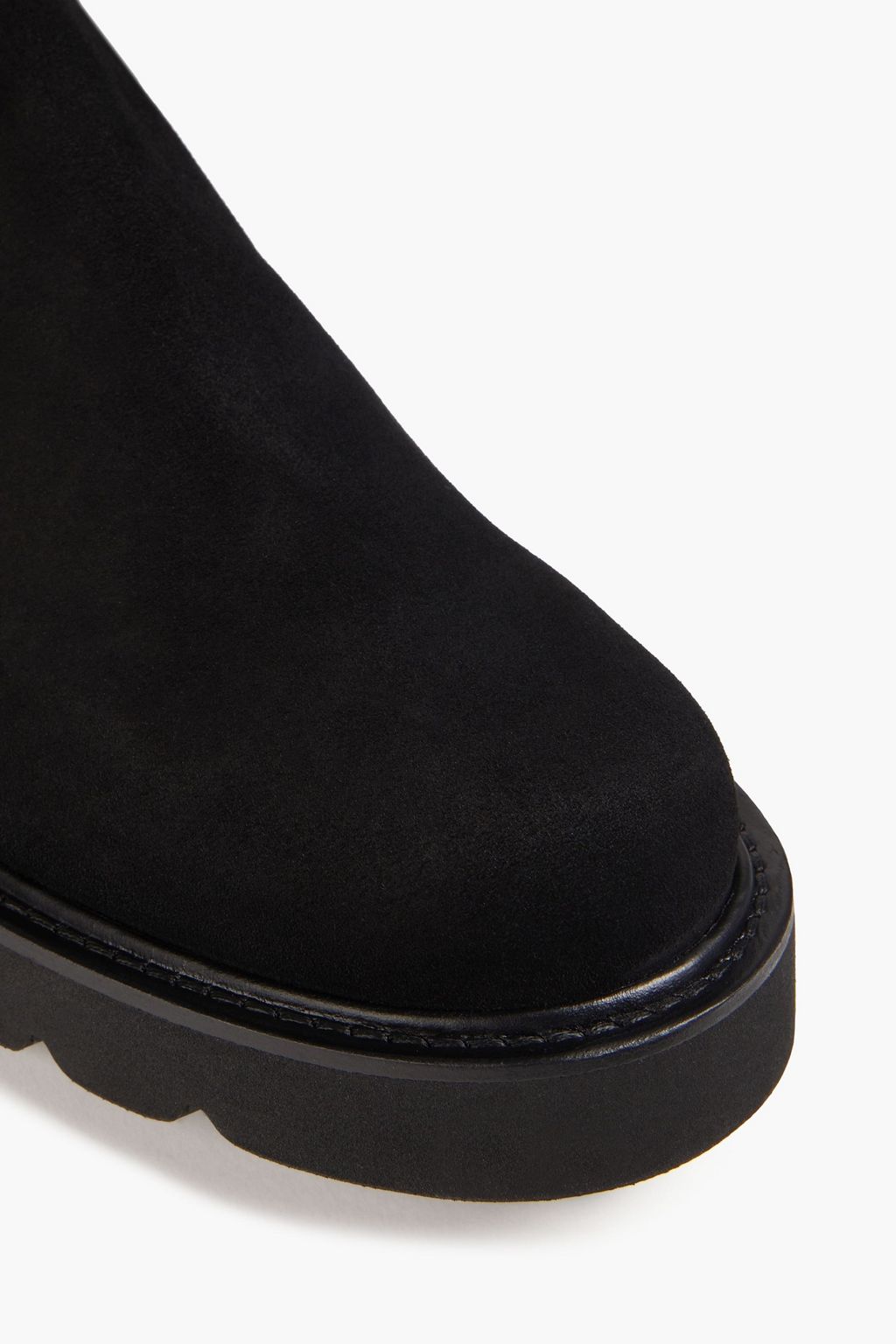 STUART WEITZMAN Microstretch and suede over-the-knee boots