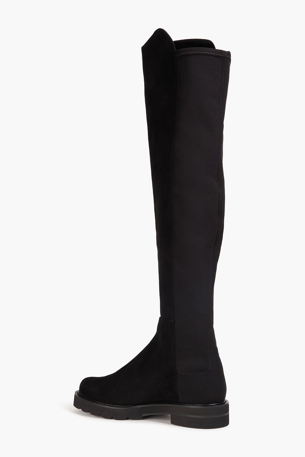 STUART WEITZMAN Suede and neoprene over-the-knee boots | THE OUTNET