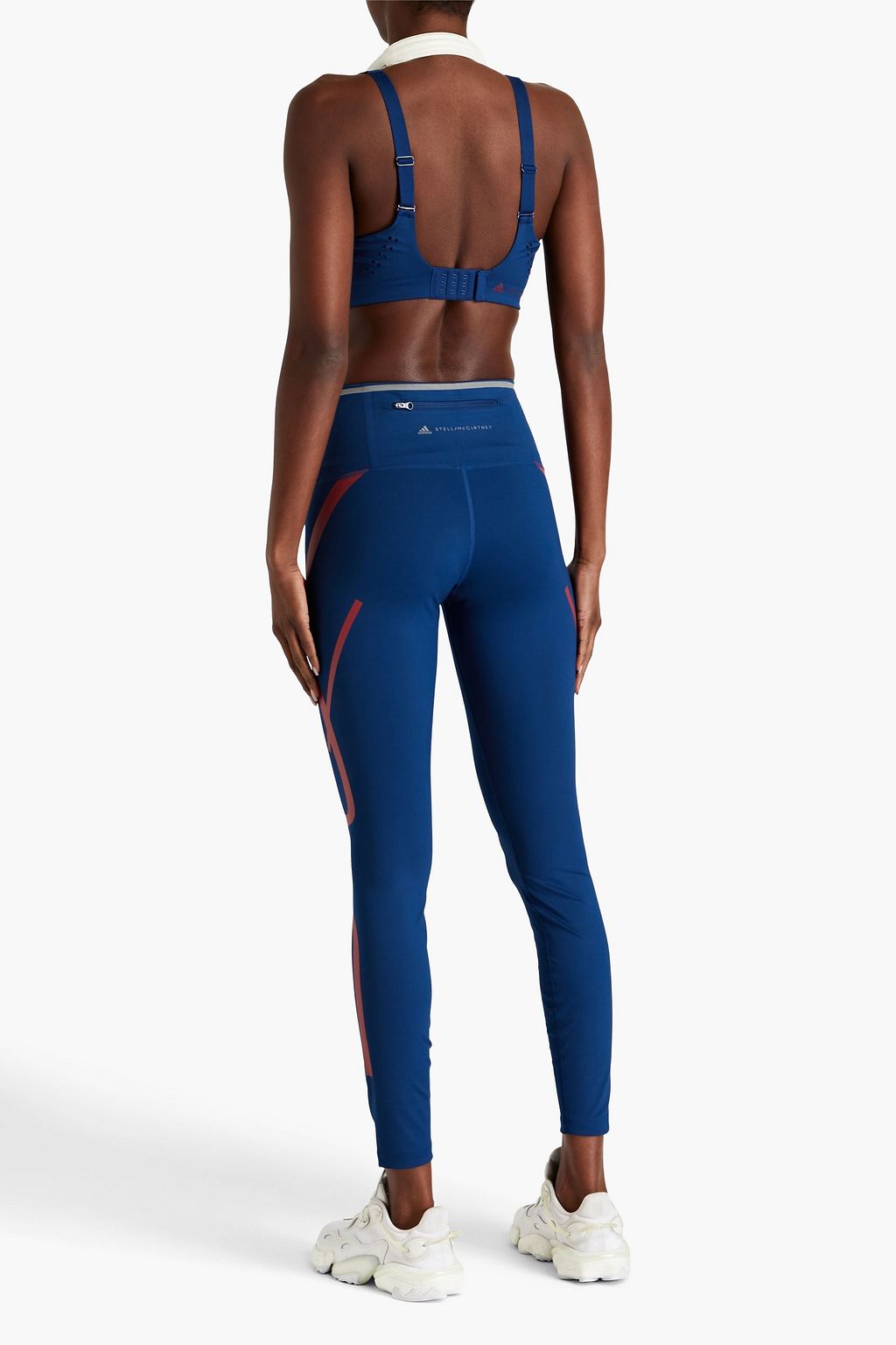 ADIDAS BY STELLA MCCARTNEY حمّالة صدر رياضية من نسيج مطاط مزينة برقعة زخرفية