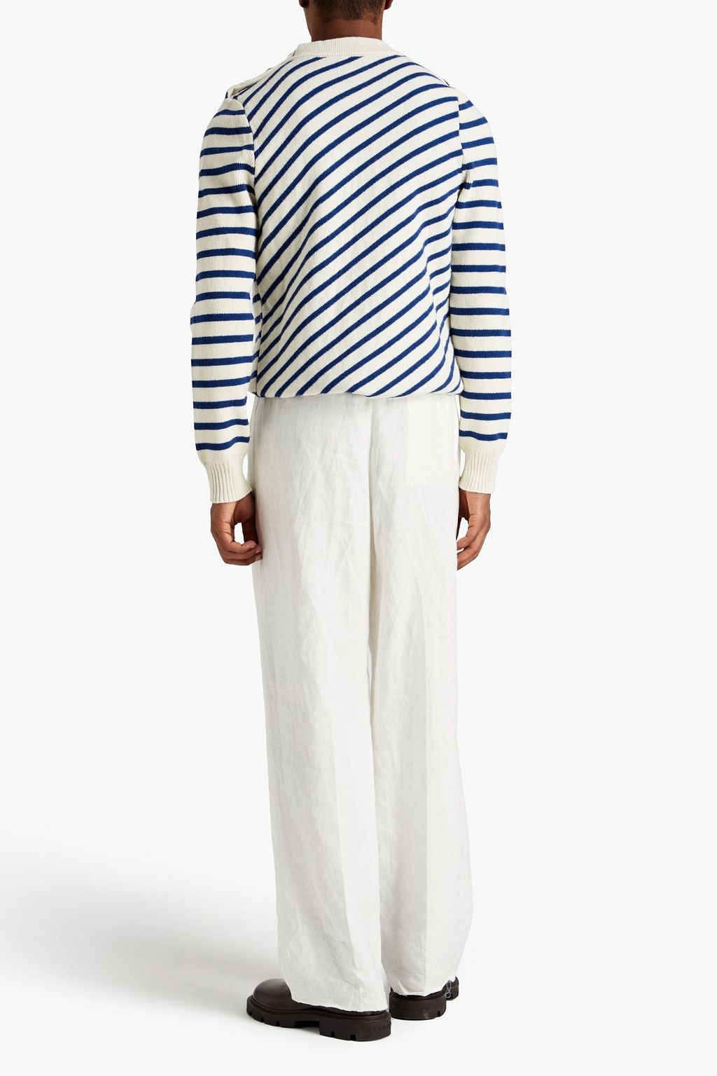 ERDEM Hamish embroidered wool and cotton-blend sweater