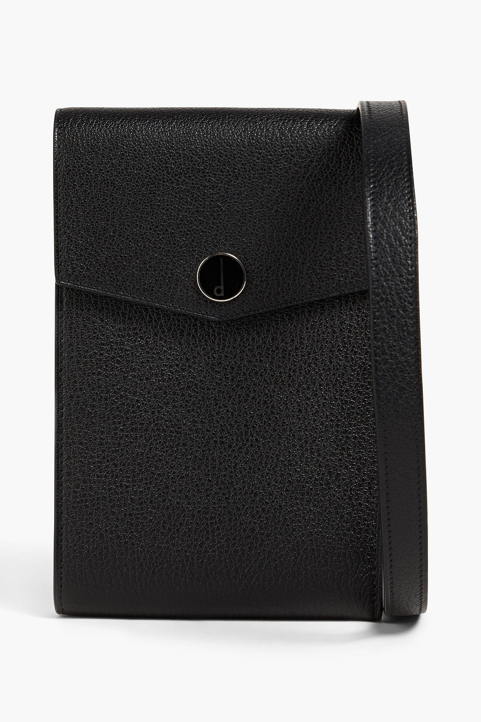 Dunhill Textured-leather Shoulder Bag In Black