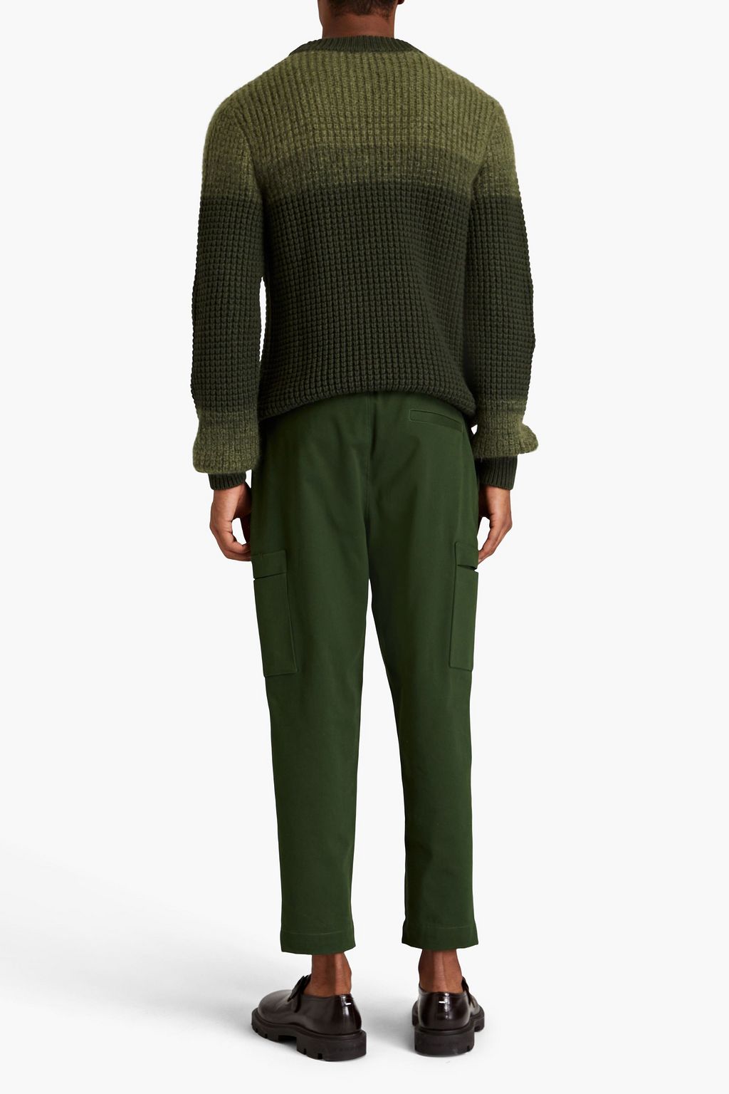 ERDEM Caspian dégradé waffle-knit sweater