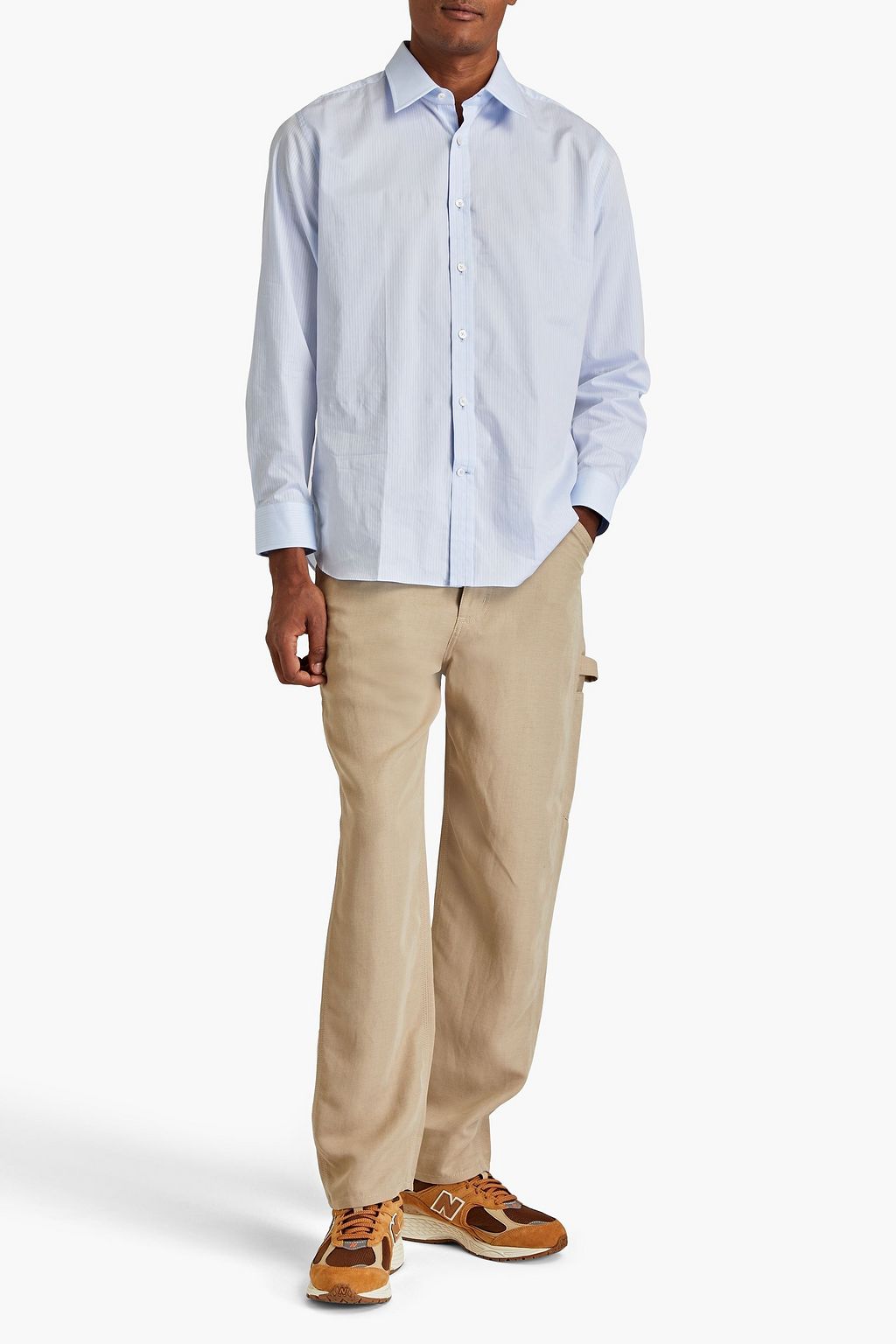 DUNHILL Belted twill cargo pants