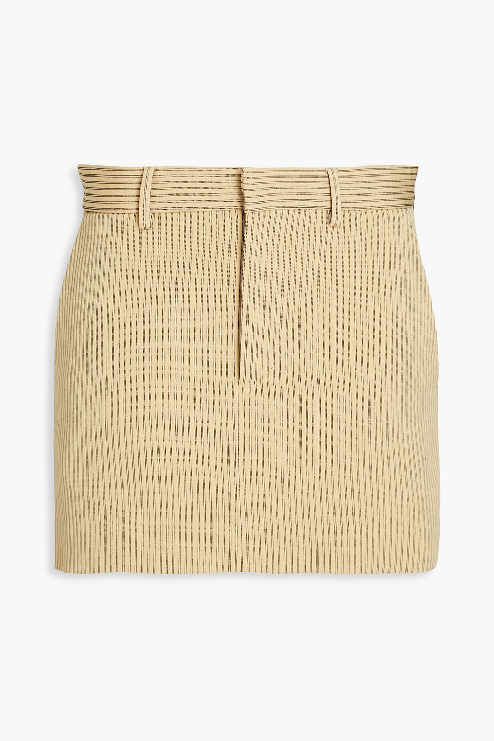 Petar Petrov - Striped cotton-blend jacquard mini skirt - Yellow - FR 38
