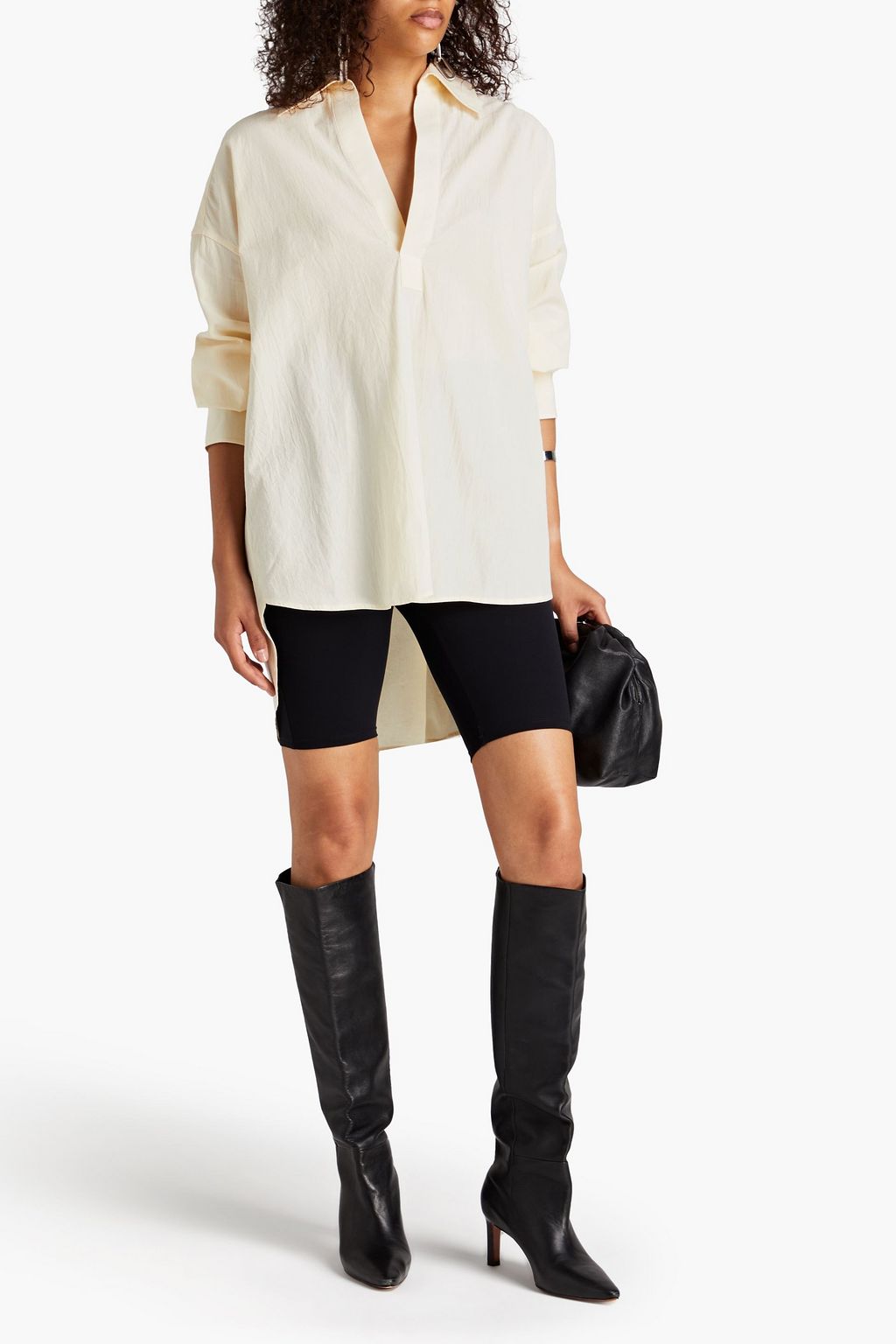 PETAR PETROV Oversized crinkled cotton shirt