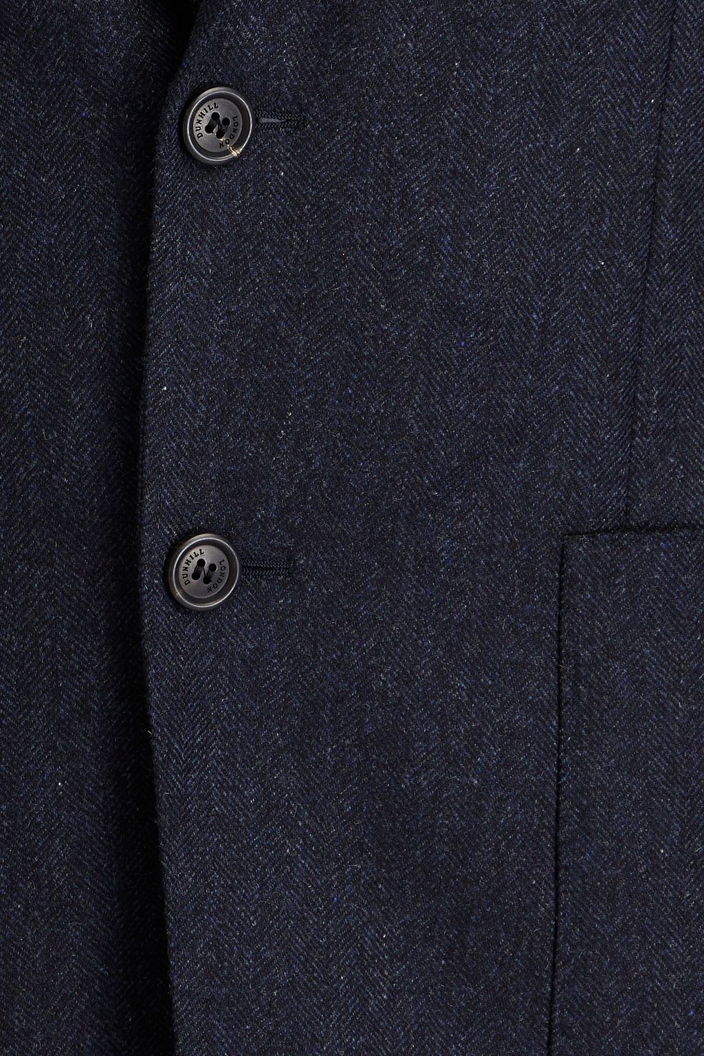 DUNHILL Herringbone wool-flannel blazer