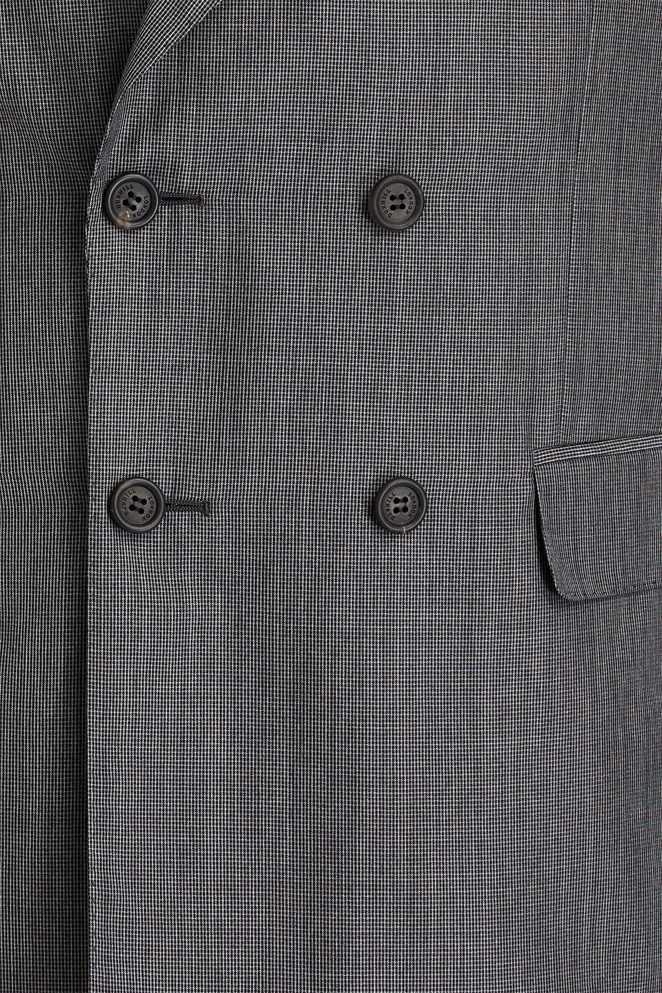 DUNHILL DOUBLE-BREASTED WOOL AND MULBERRY SILK-BLEND BLAZER