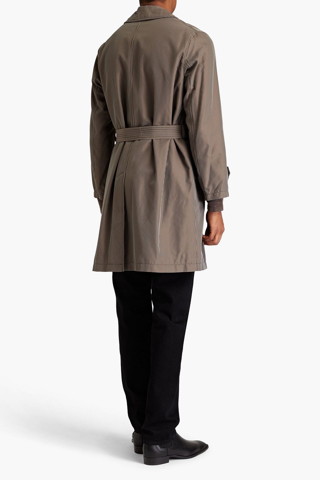 DUNHILL Houndstooth cotton-blend shell coat