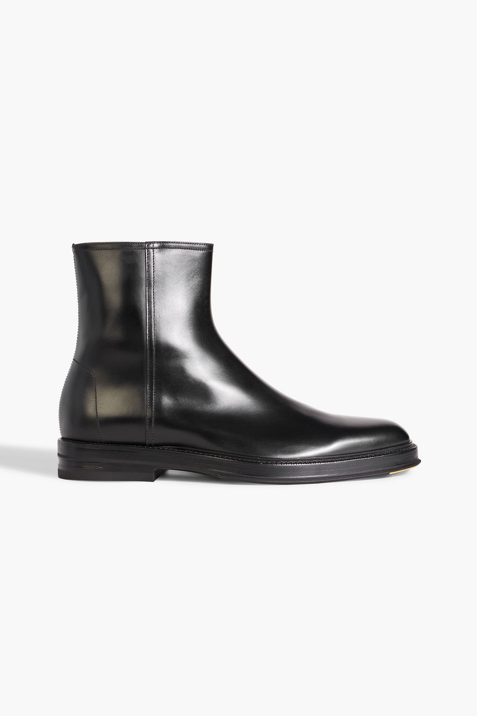 Duke glossed-leather boots