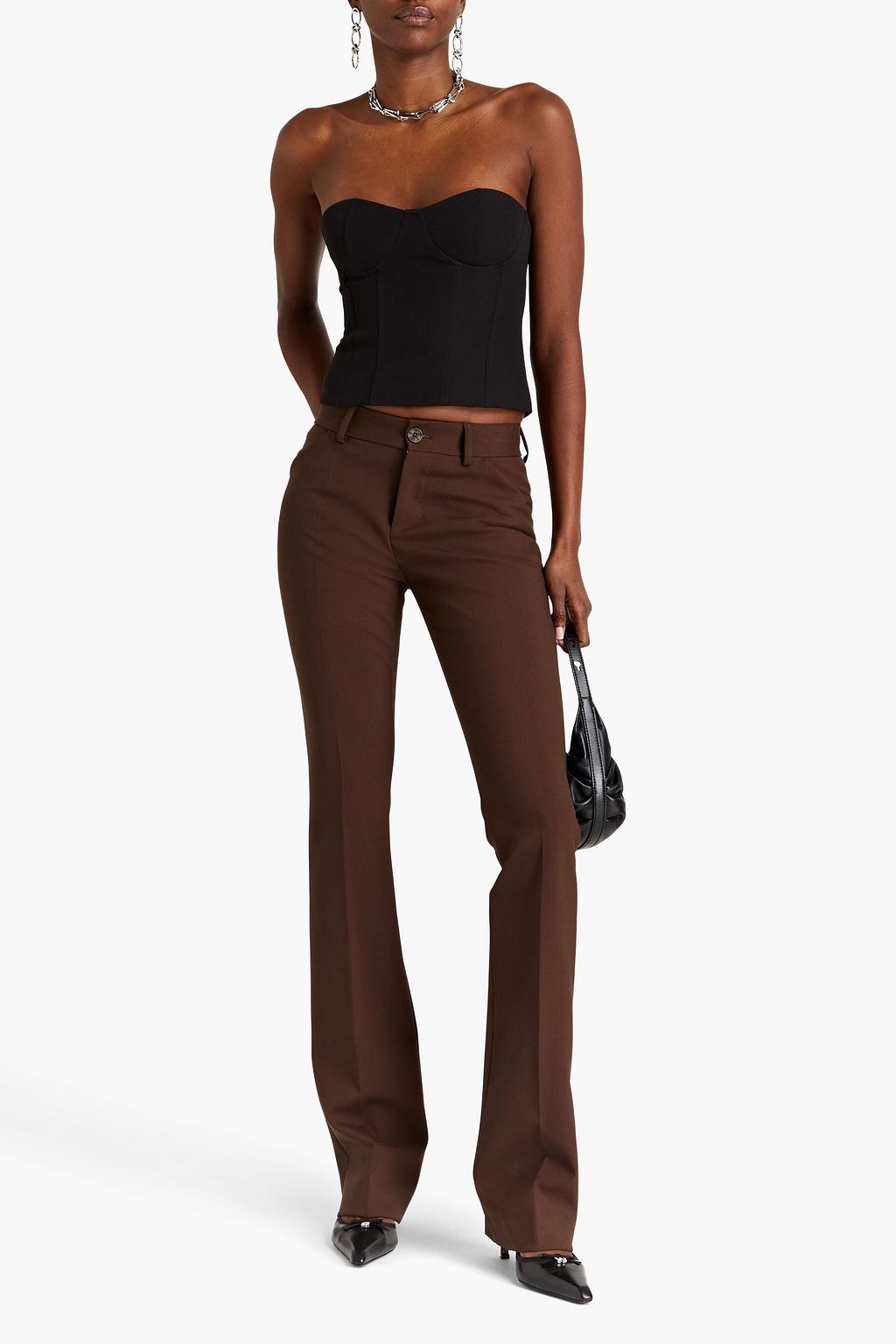 PETAR PETROV Stretch-wool bootcut pants