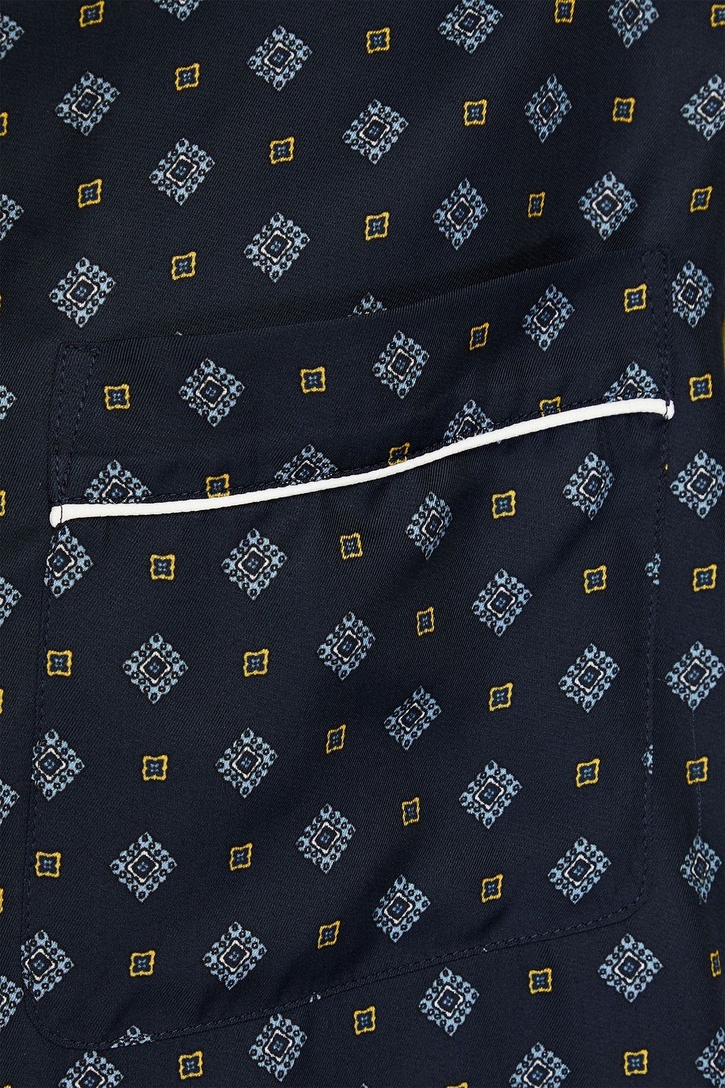 ERDEM Lucius printed satin-twill shirt