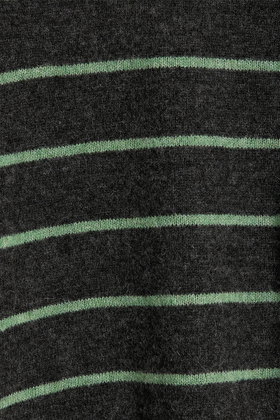 Vince Striped Alpaca-blend Sweater In Charcoal