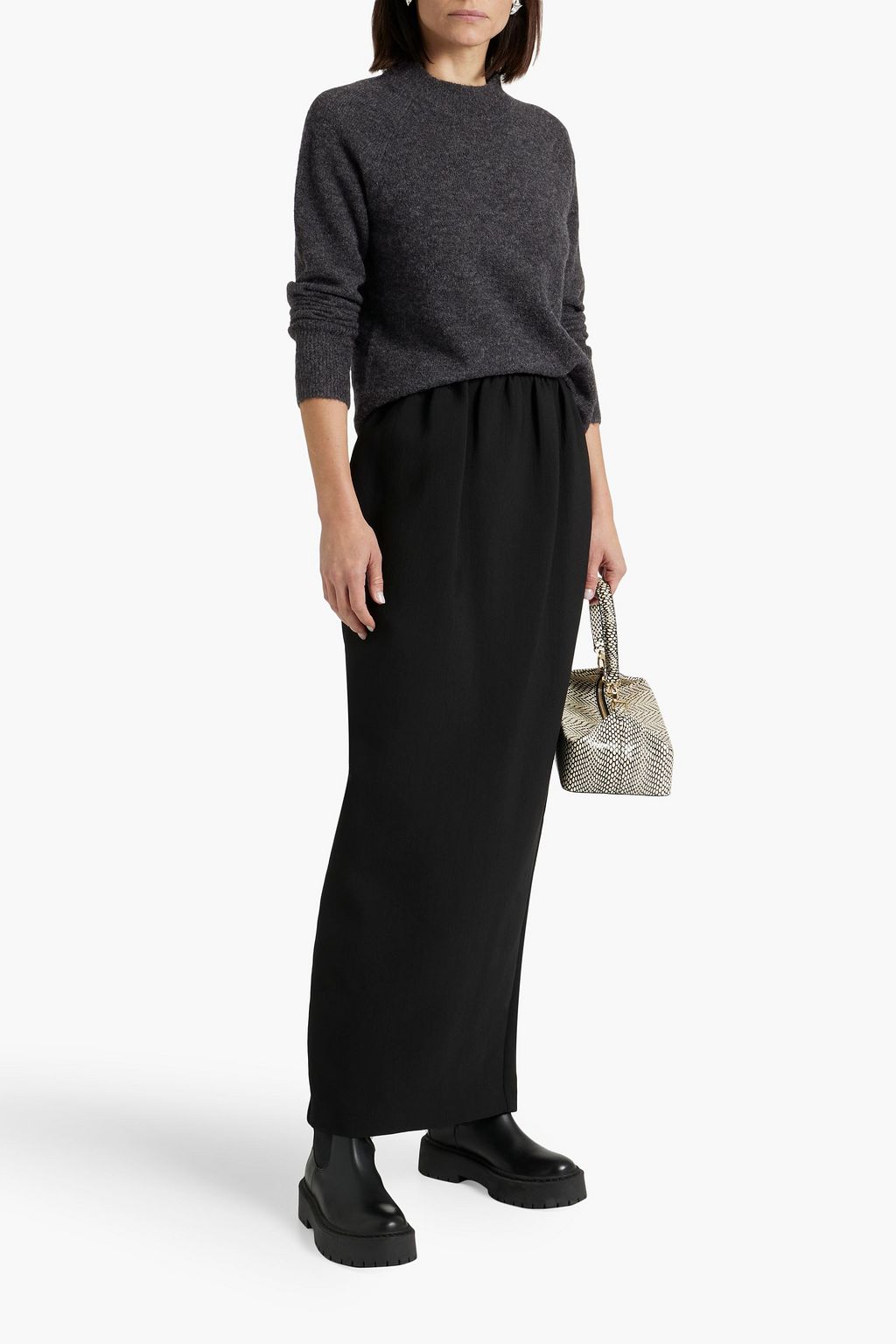 VINCE. Brushed alpaca blend sweater THE OUTNET