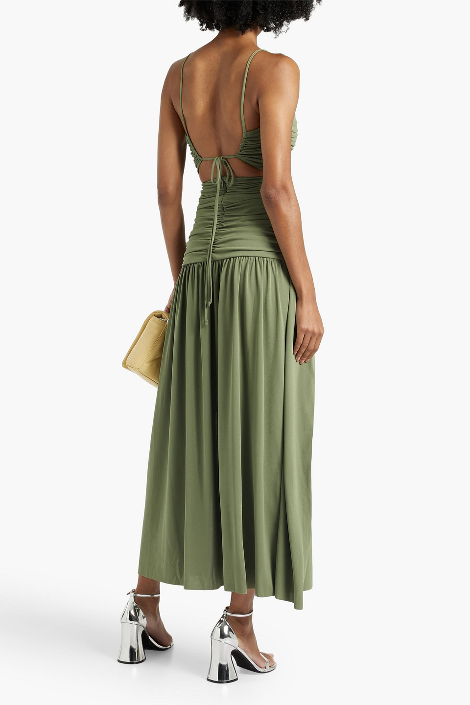 BEC & BRIDGE Ruched crepe midi dress | Smart Closet