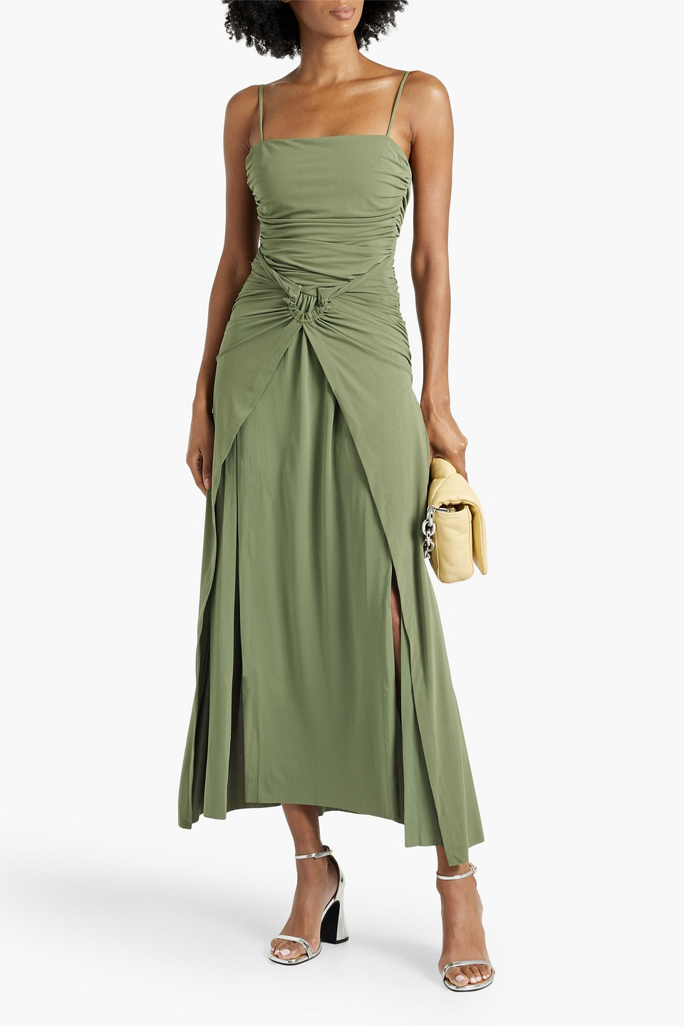 slim fit dress slacks Eternity V Maxi Dress in Sage main image 0