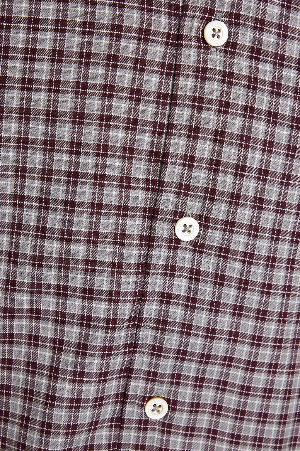 CANALI Checked cotton shirt