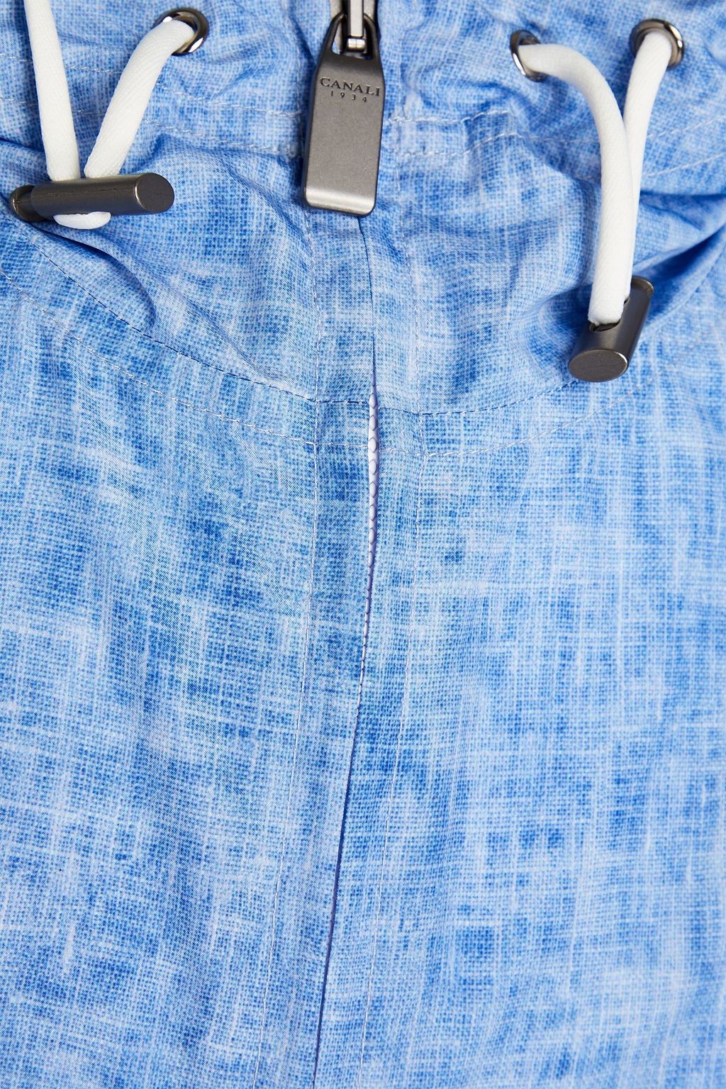 CANALI Bedruckte Kapuzenjacke aus Shell