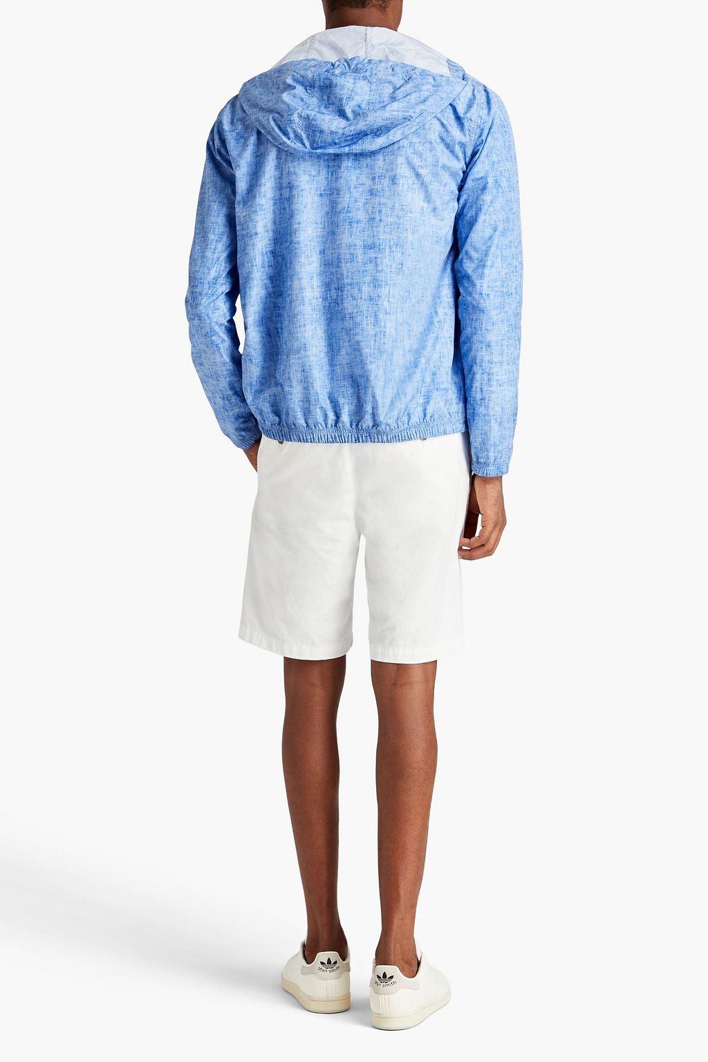 CANALI Bedruckte Kapuzenjacke aus Shell