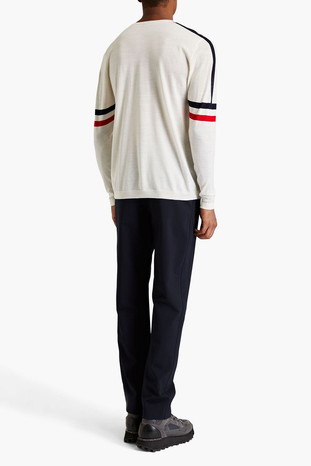 FUSALP Striped intarsia merino wool sweater