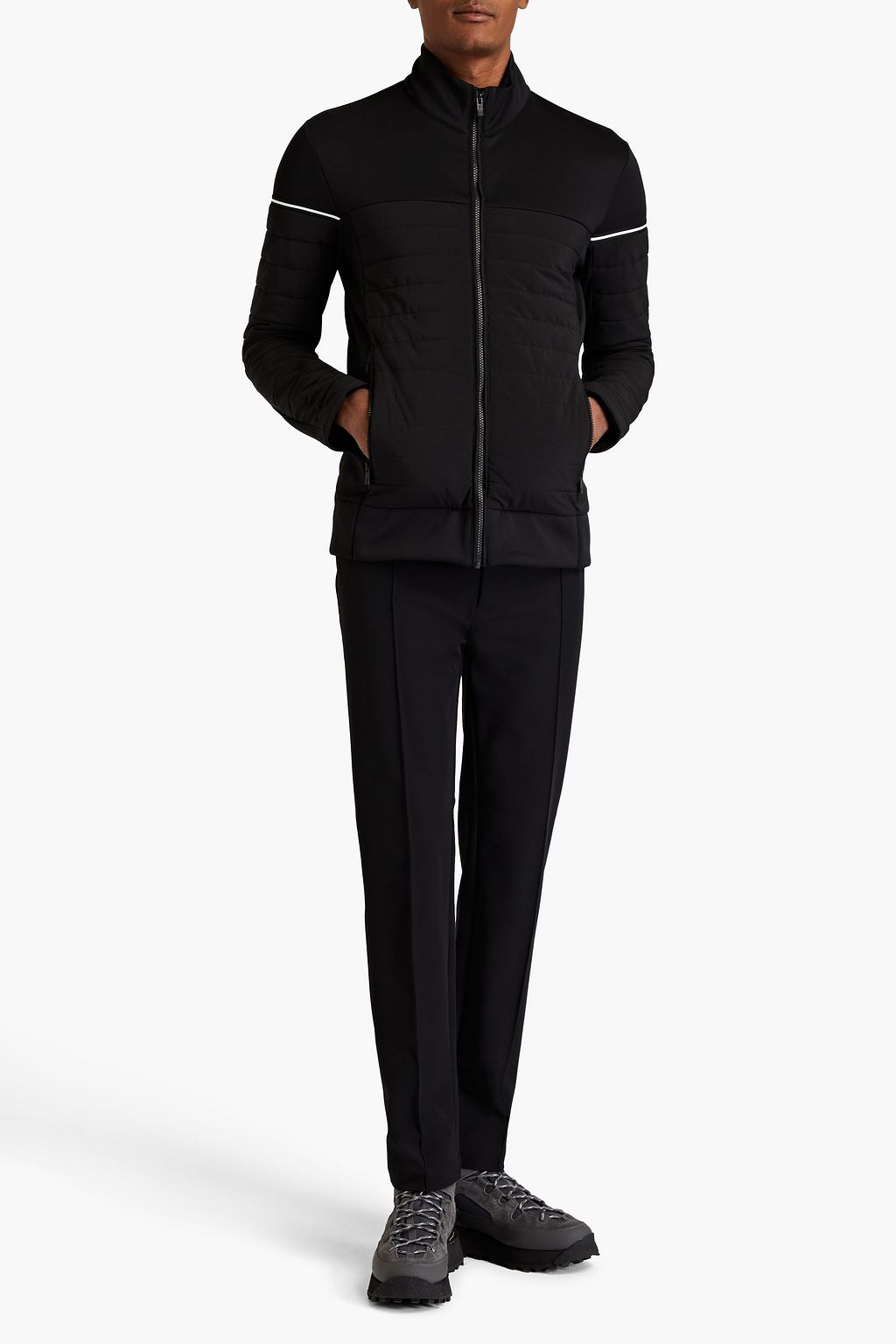 FUSALP Quilted stretch-jersey and shell jacket