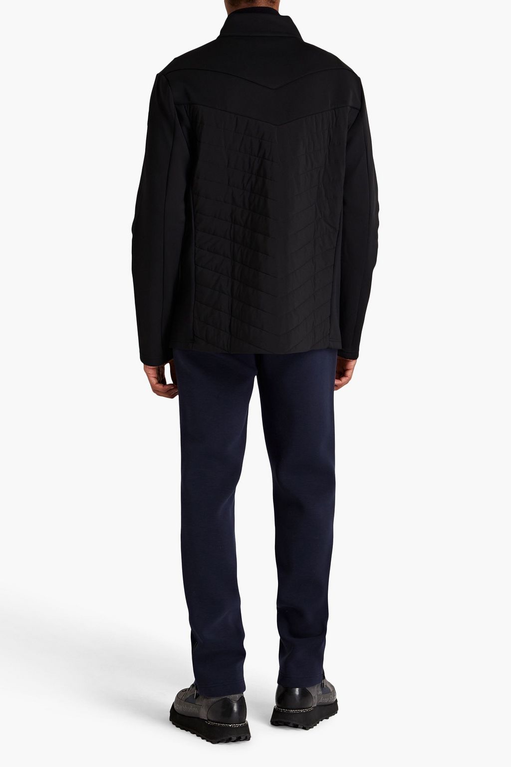 FUSALP Quilted stretch-jersey and shell jacket