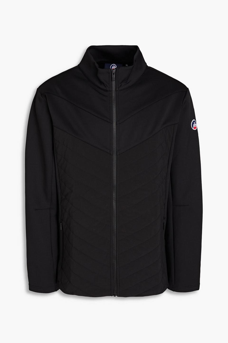 Fusalp Quilted Stretch-jersey And Shell Jacket In Black