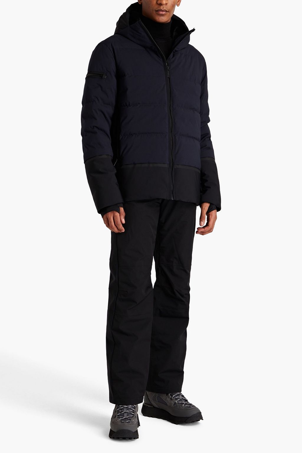 FUSALP Over quilted hooded ski jacket